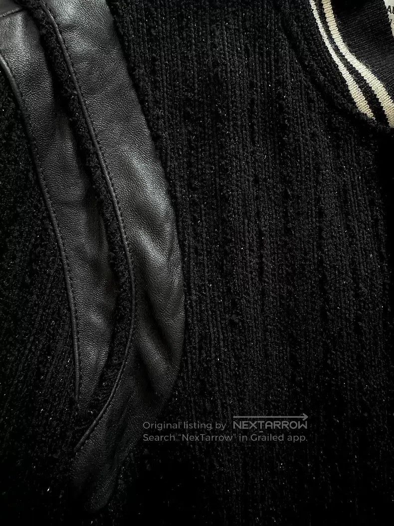 Saint Laurent Paris Saint Laurent Paris Black Patchwork Baseball Jacket i Size US S / EU 44-46 / 1 - 3 Thumbnail