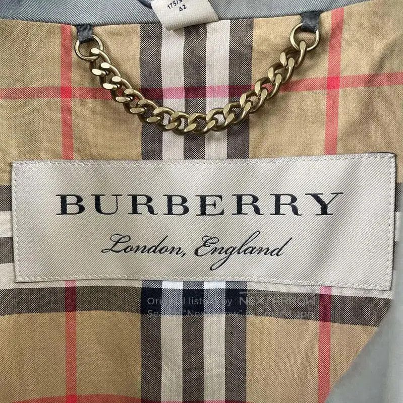 Burberry Burberry Green Cotton Waist Tie Trench Coat. Size XL / US 12-14 / IT 48-50 - 7 Thumbnail