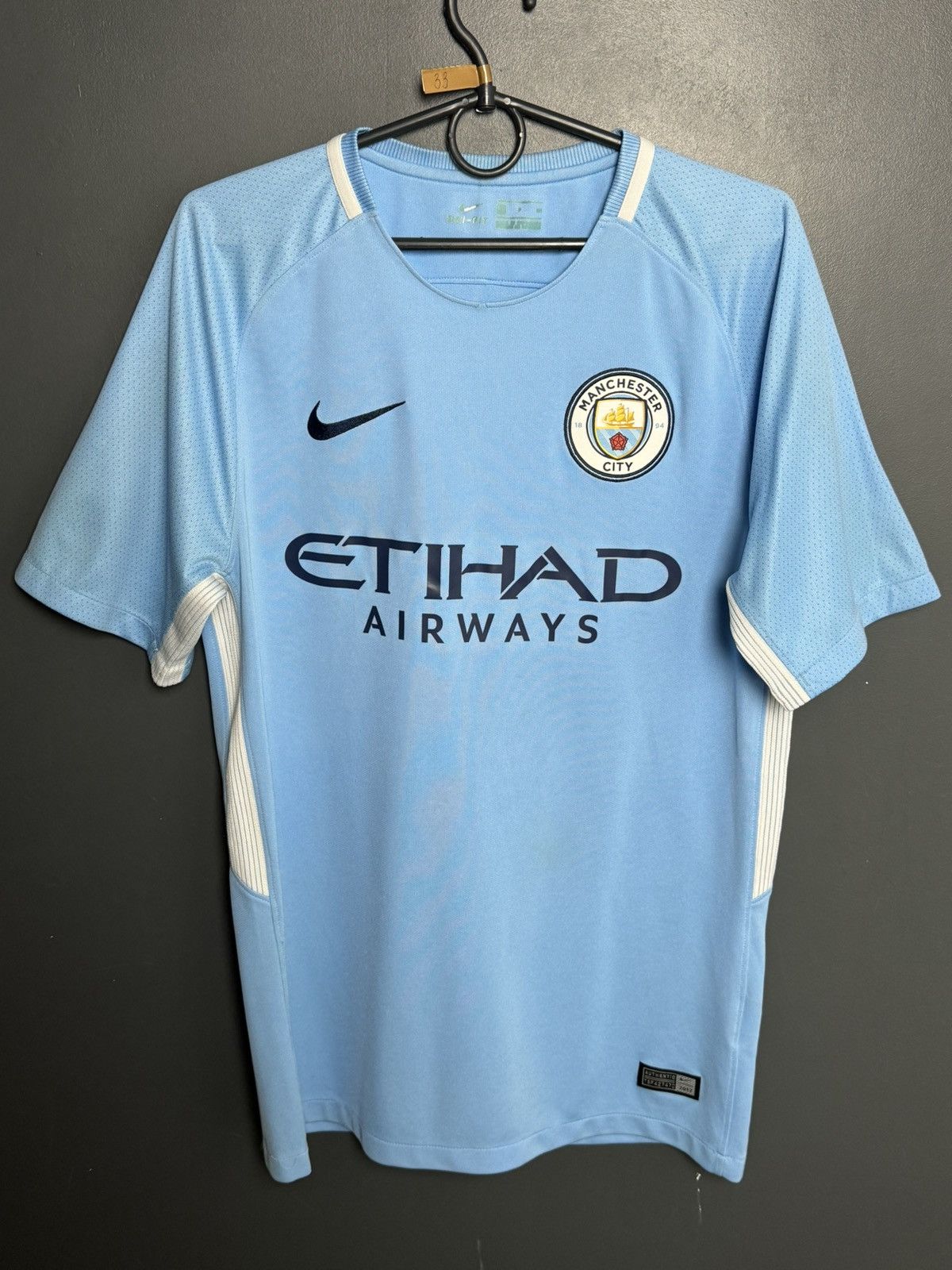 Nike Manchester City 17/18 Home Football Jersey Size US S / EU 44-46 / 1 - 1 Thumbnail