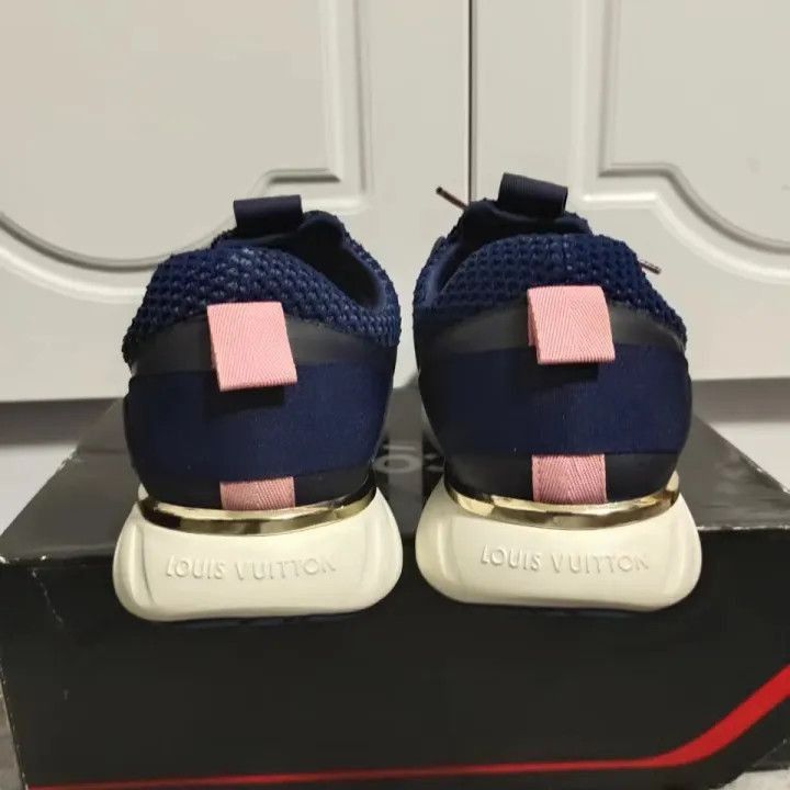 Louis Vuitton Louis Vuitton Blue Black Sports Sneakers -2508 Size US 7.5 / EU 40-41 - 3 Thumbnail
