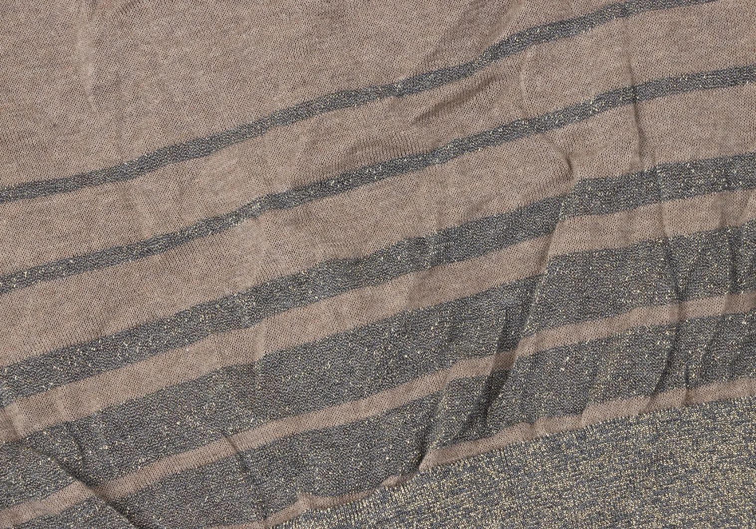 Kolor Glitter Striped Buttonless Knit Cardigan in Mocha Size US S / EU 44-46 / 1 - 10 Thumbnail