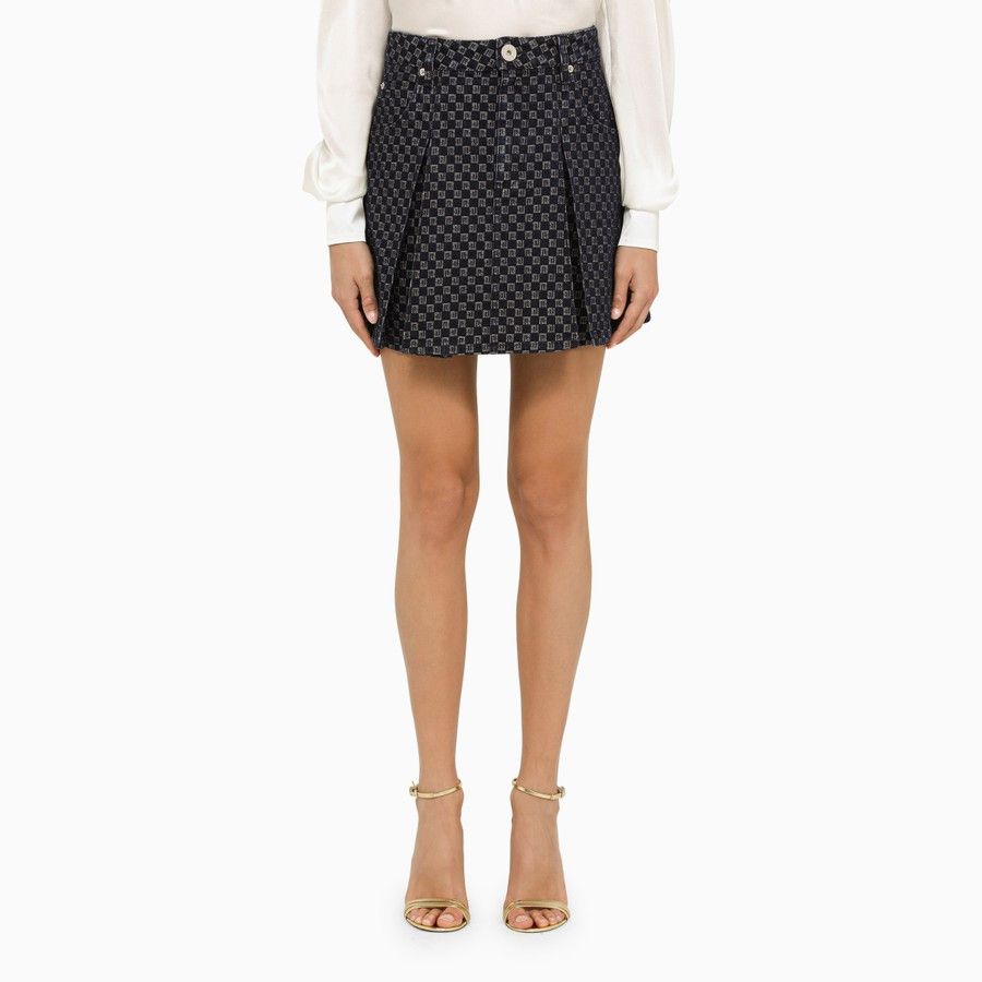 Image of Balmain O1D2Blof01223 Miniskirt In Blue, Women's (Size 40)