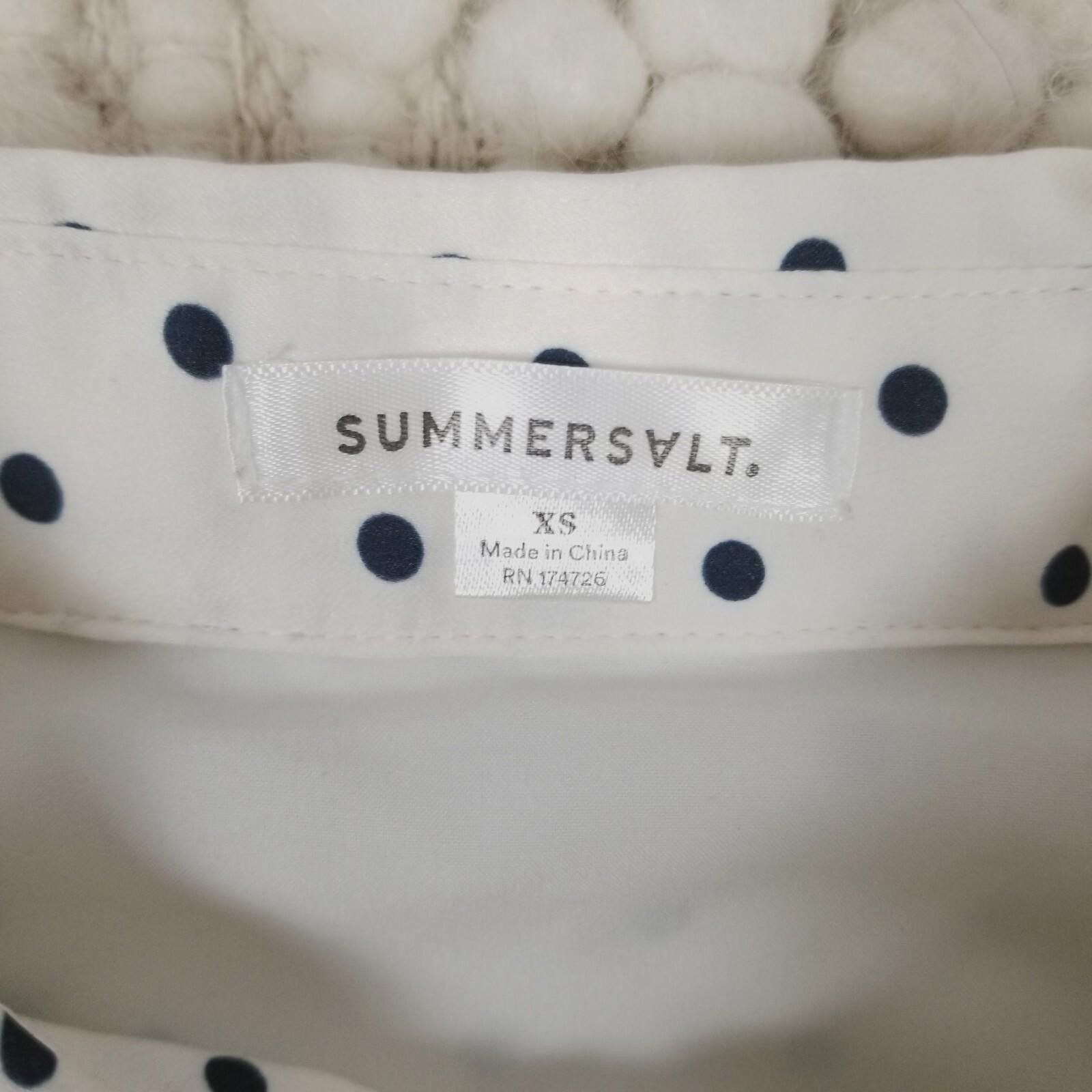 Other Summersalt The Do-It-All Shirtdress Polka Dot Sz Extra Small Size XS / US 0-2 / IT 36-38 - 7 Thumbnail