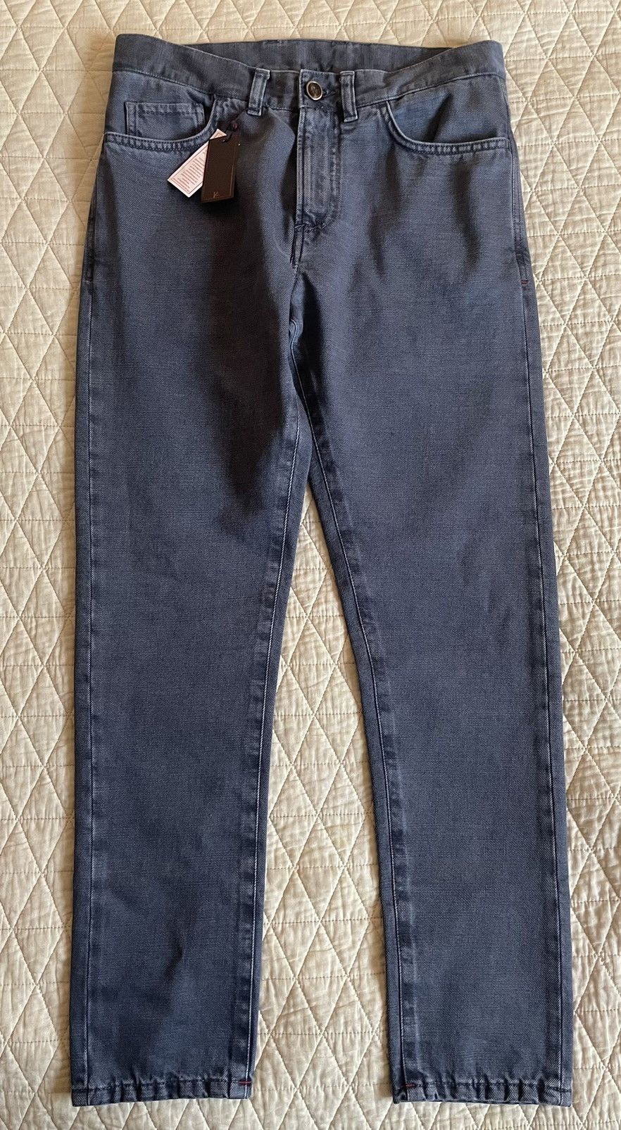 Isaia Barchetta Denim 5-Pocket Jean Size US 32 / EU 48 - 6 Thumbnail