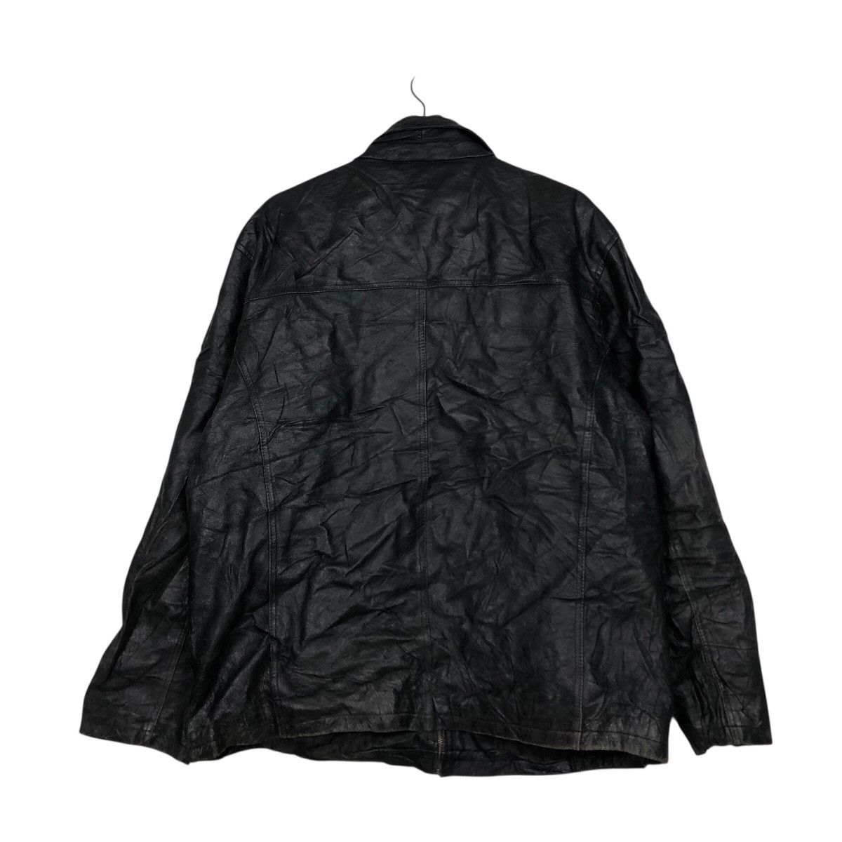 Japanese Brand 📌Vintage Leather Biker Jacket Angelo Litrico Issey Miyake Size US M / EU 48-50 / 2 - 9 Thumbnail