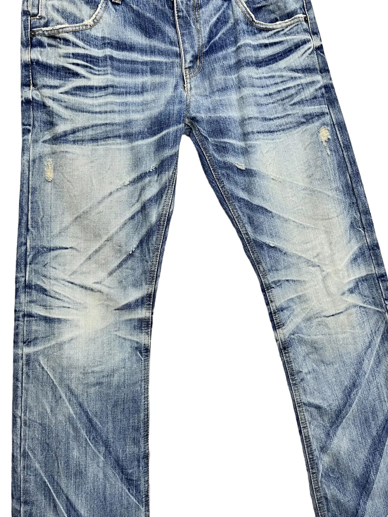 Japanese Brand Improves Mudwash Clawmark Whisker Flare Archive Denim Size US 32 / EU 48 - 7 Thumbnail