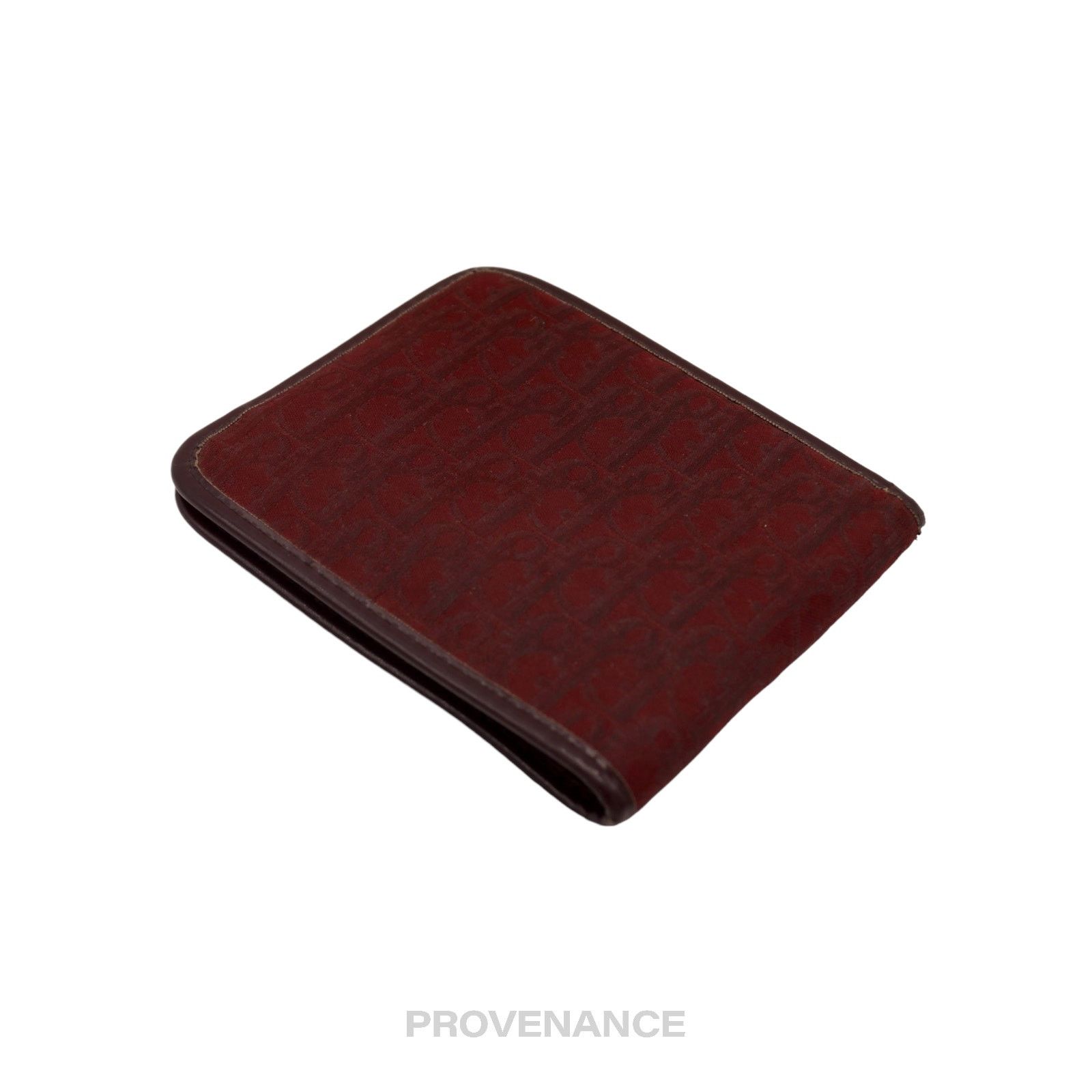 Dior 🔴 Dior Trotter Bifold Wallet - Burgundy Jacquard Size ONE SIZE - 4 Thumbnail