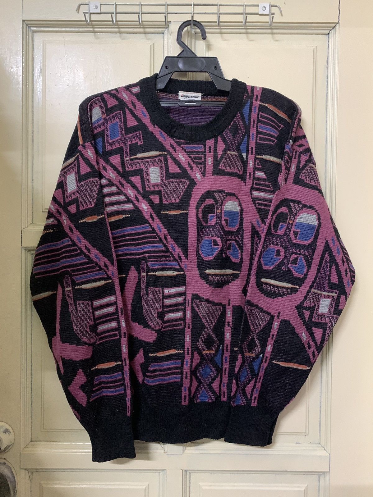 Sports Specialties × Vintage Vintage Bridgestone Racing Overprint Sweater Knit Size US M / EU 48-50 / 2 - 1 Thumbnail