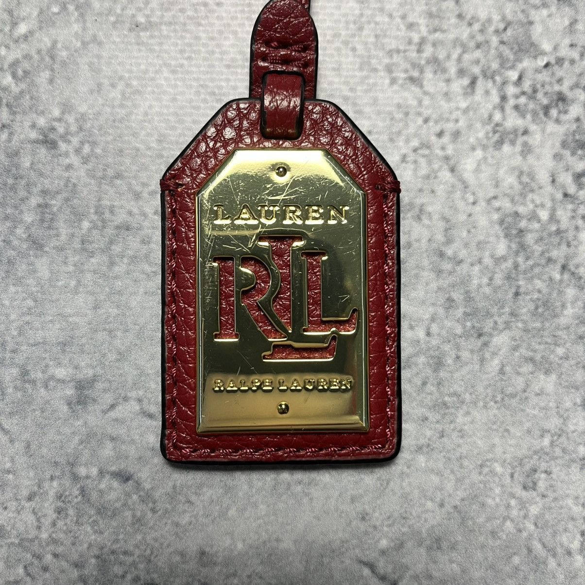Polo Ralph Lauren × RRL Ralph Lauren × Ralph Lauren Ralph Lauren RLL Gold Tone Red Leather Bag Tag Size ONE SIZE - 2 Thumbnail