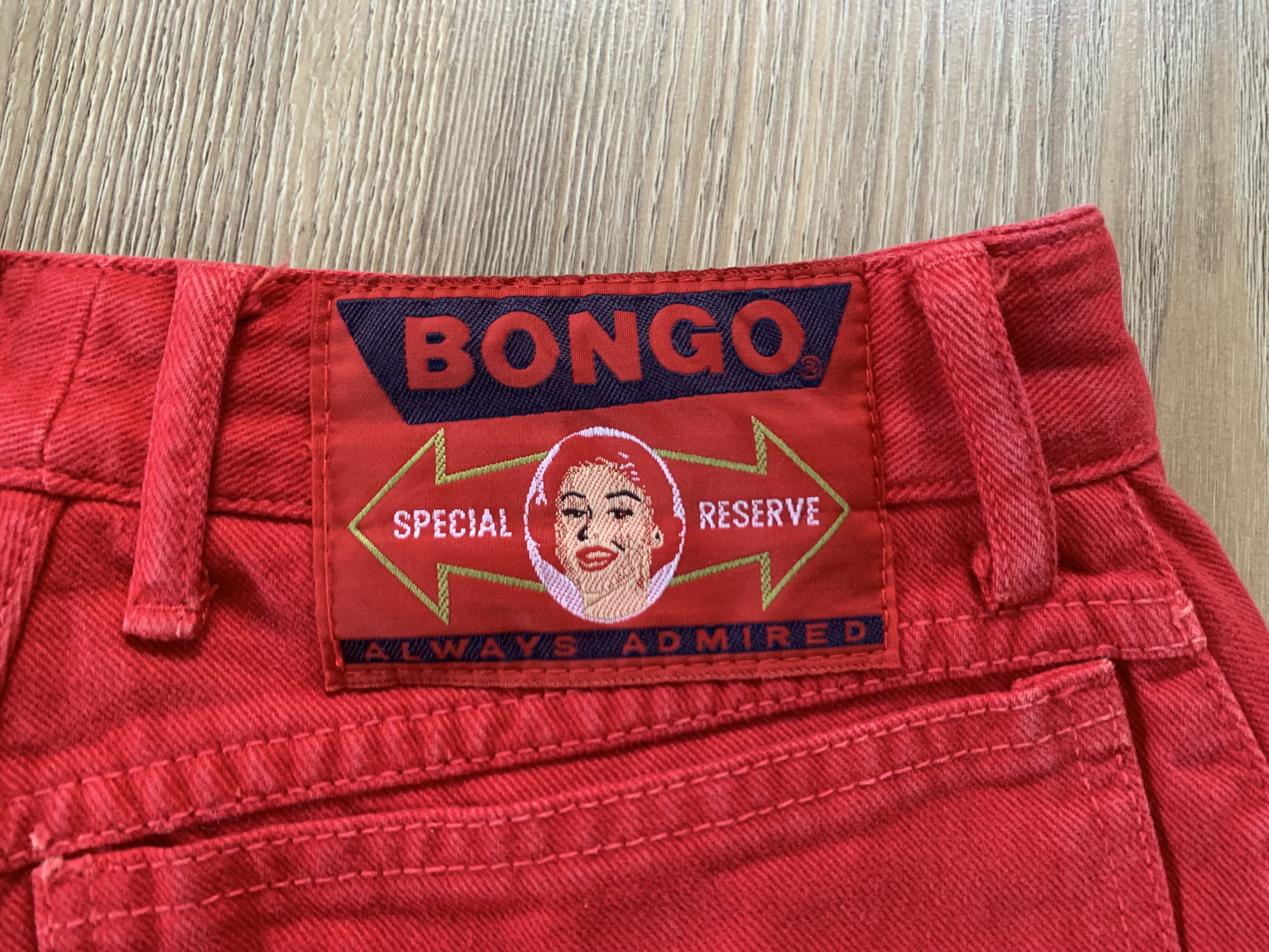 Other Vintage Bongo Jeans Special Reserve Red High Waist Size 28" / US 6 / IT 42 - 7 Thumbnail