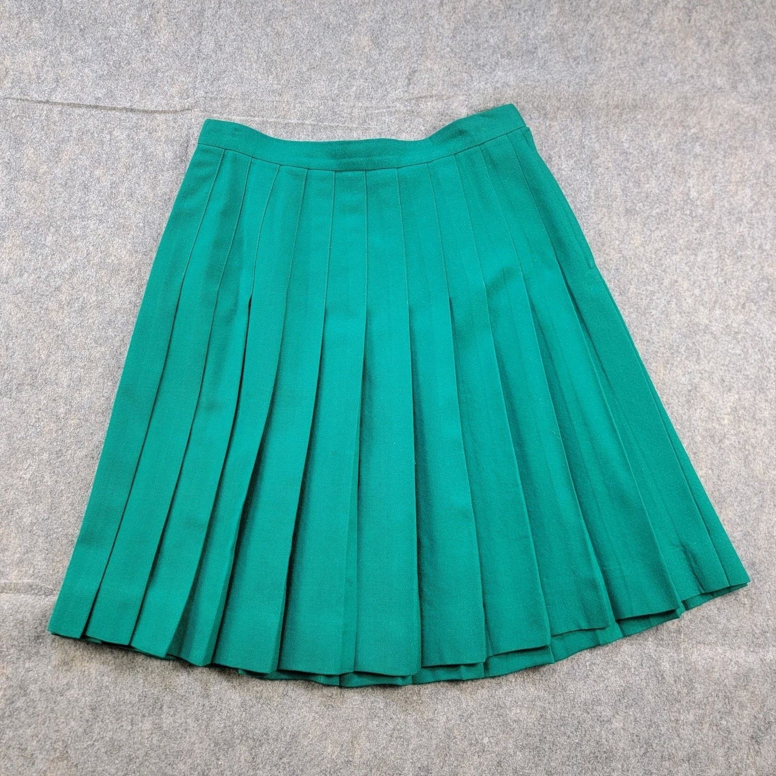 Vintage Talbots A-Line Wool Pleated Skirt Midi Preppy USA Vintage Size 28" / US 6 / IT 42 - 1 Thumbnail