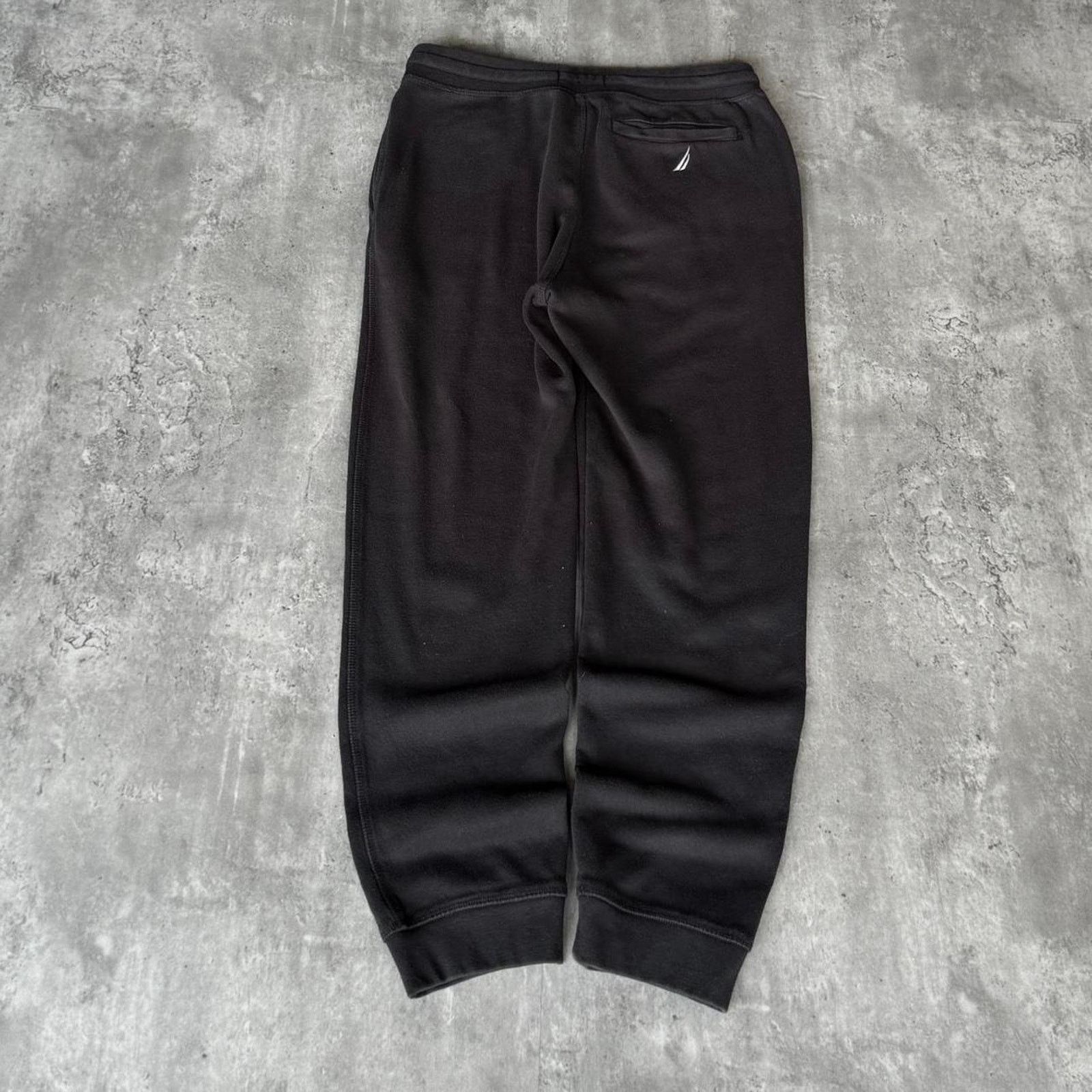 Japanese Brand × Nautica × Vintage Vintage Y2K Nautica Baggy Black Grunge Opium Sweatpants Size US 31 - 2 Thumbnail