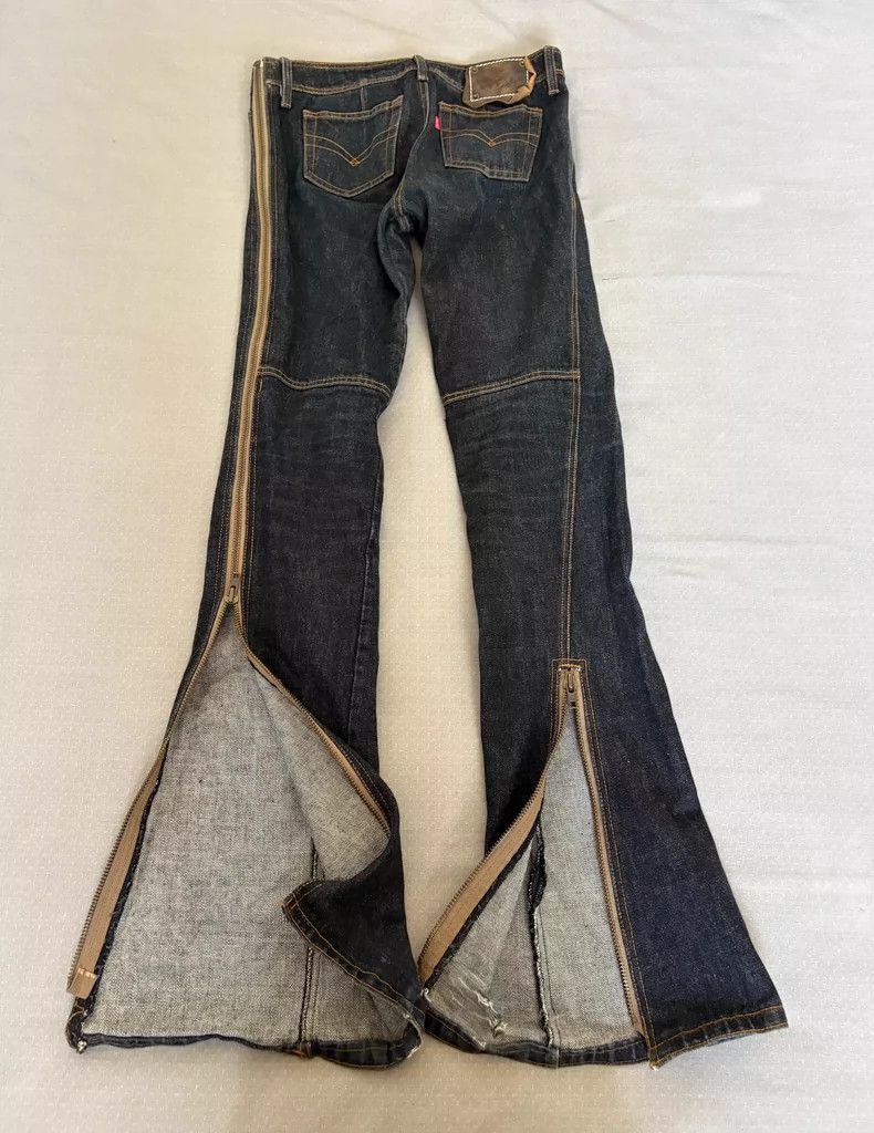 Yohji Yamamoto Vintage Jungle Cat Detachable Zip Jeans-2506 Size 33" - 6 Thumbnail