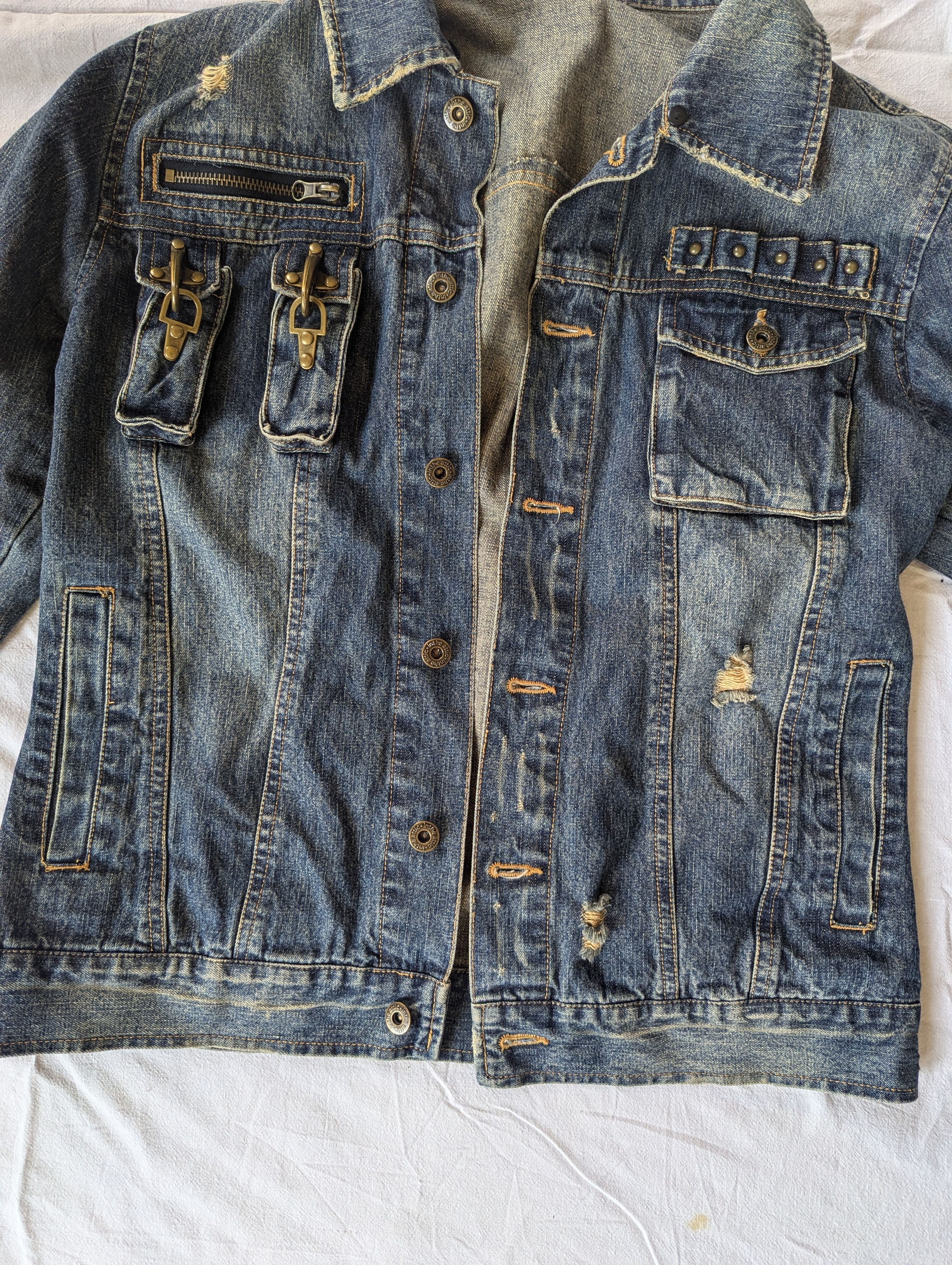 Other InTheAttic distressed cigarette holder denim jacket Size US L / EU 52-54 / 3 - 7 Thumbnail