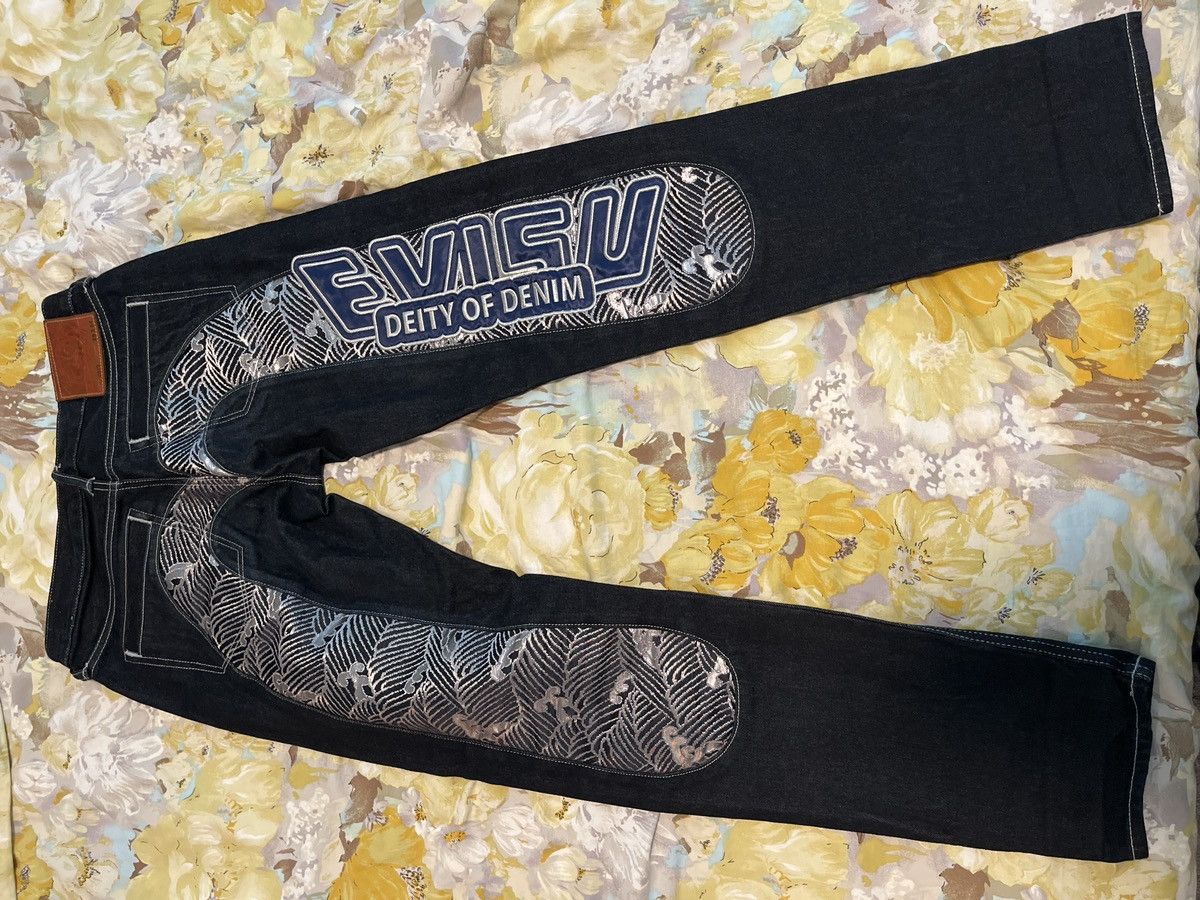 Evisu Silver Embroidery Jeans Size US 28 / EU 44 - 4 Thumbnail
