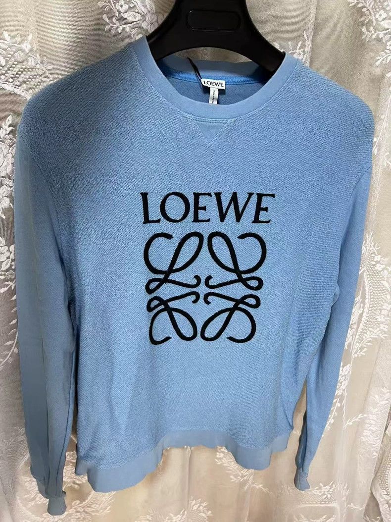 Loewe LOEWE Rough embroidered hoodie Size L / US 10 / IT 46 - 1 Thumbnail