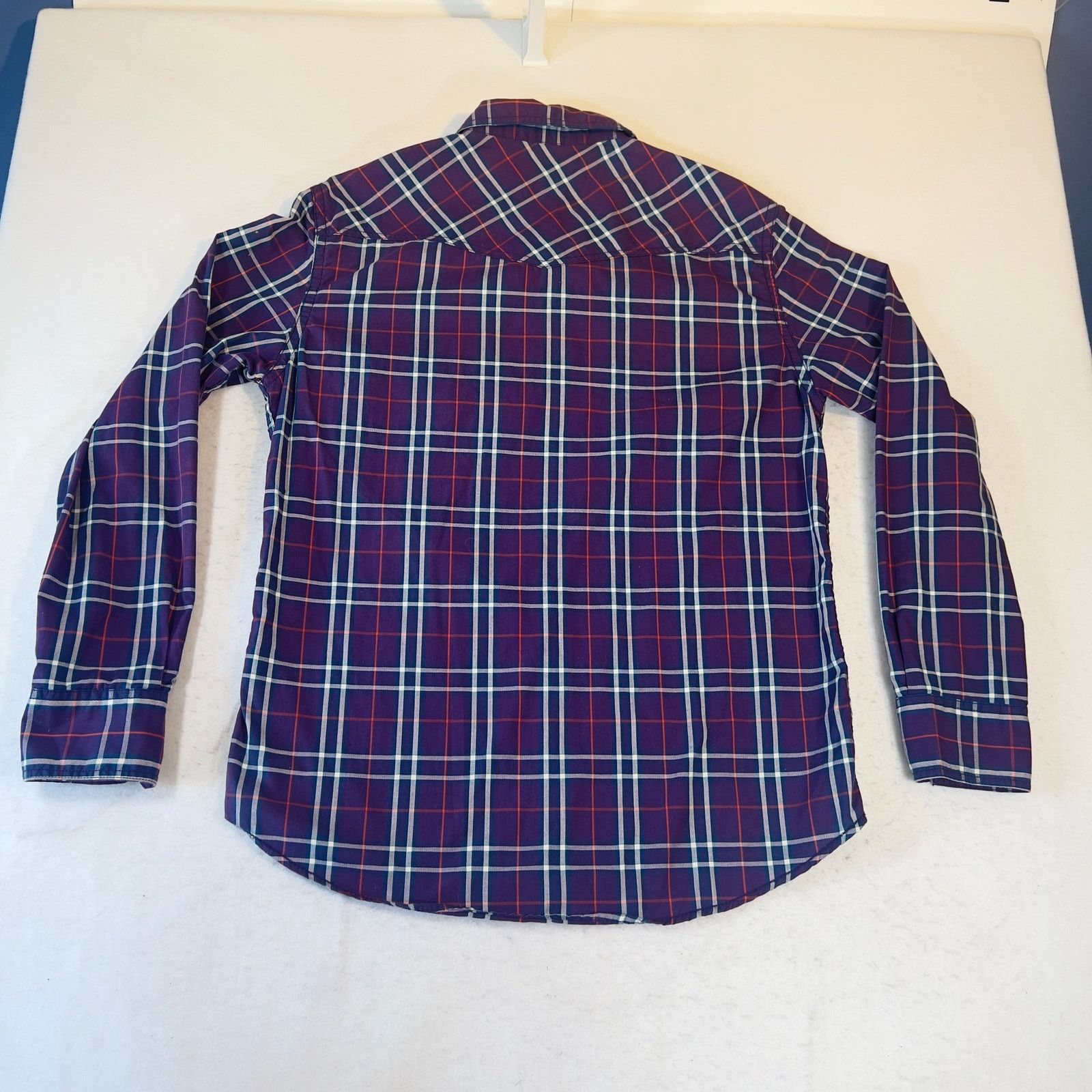 Urban Pipeline Urban Pipeline Button Shirt Men's Large Purple Plaid Pocket Size US L / EU 52-54 / 3 - 3 Thumbnail