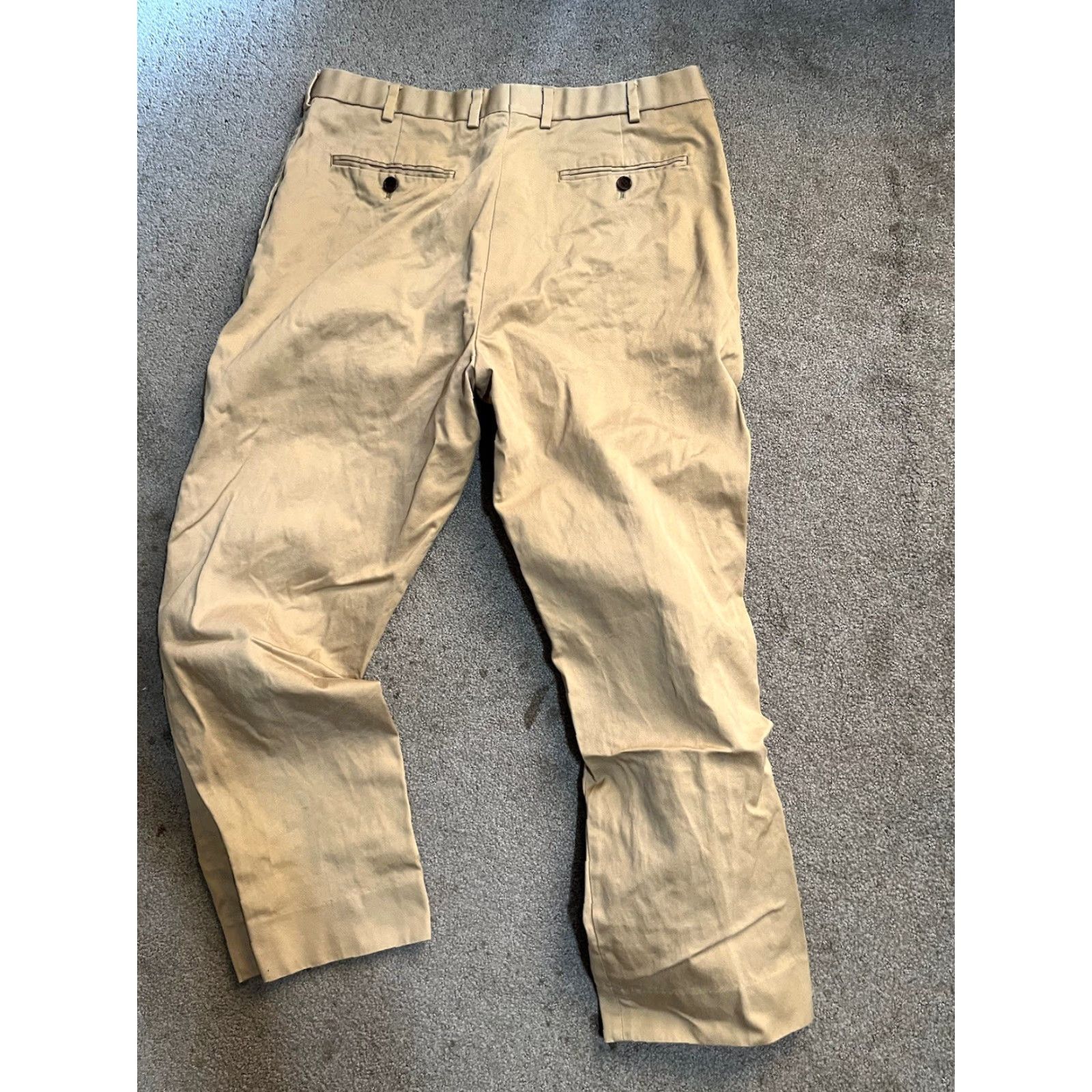 Brooks Brothers Brooks Brothers Country Club Madison Pants Mens 37x28 Beige Pleated Size US 37 - 3 Thumbnail