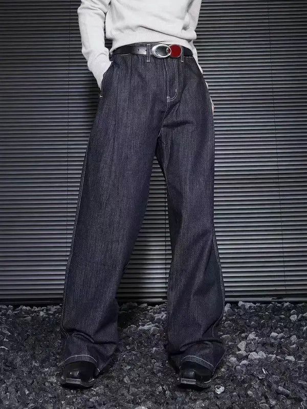 Japanese Brand VIBE Vintage washed wide leg baggy jeans Size US 34 / EU 50 - 3 Thumbnail