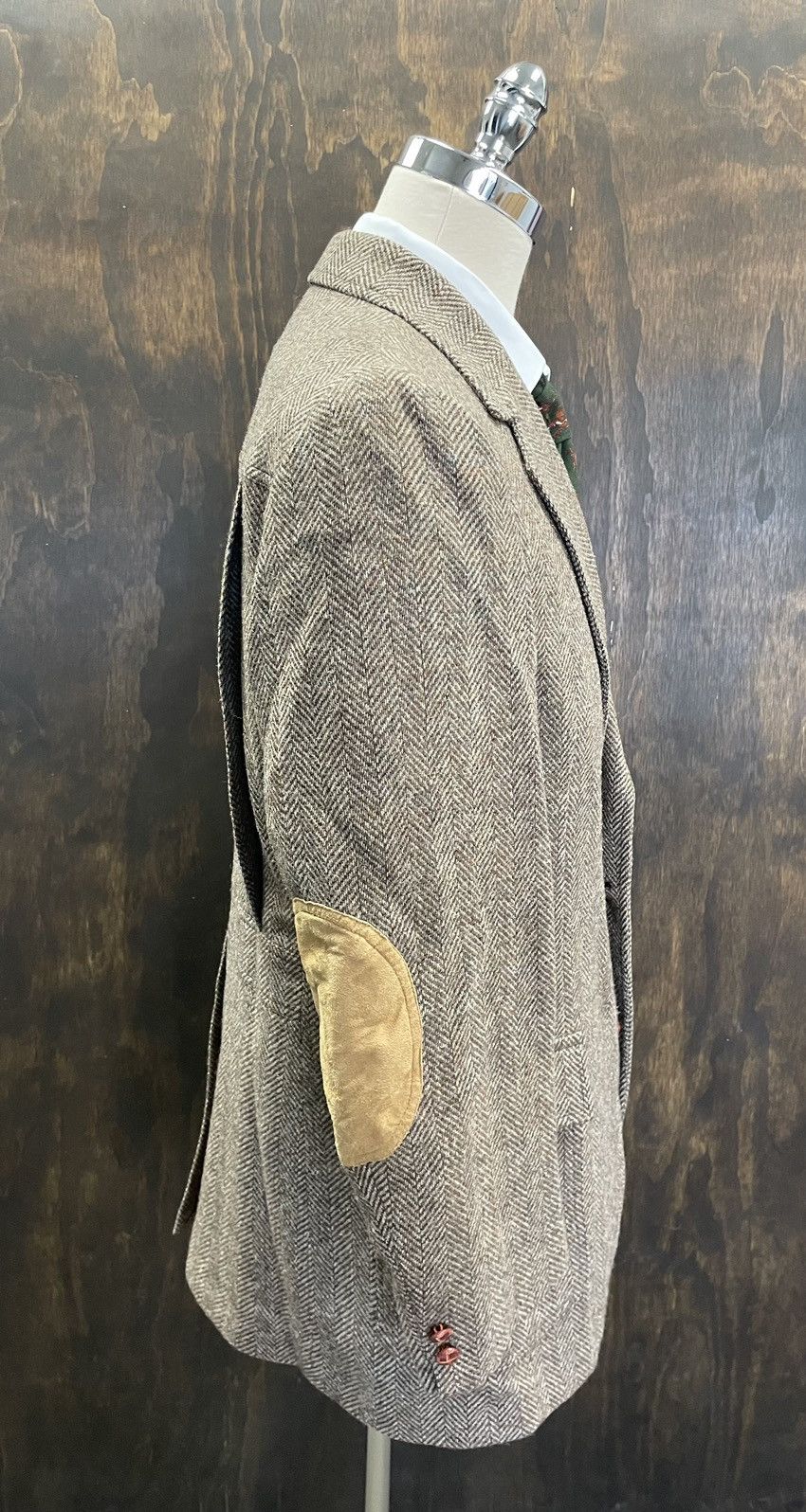 Pendleton × Vintage Vintage Herringbone Tweed Jacket Size 44L - 6 Thumbnail