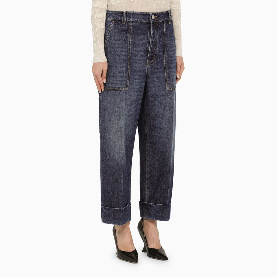 Bottega Veneta o1d2blof0824 Denim Jeans in Blue Size 27" / US 4 / IT 40 - 3 Thumbnail