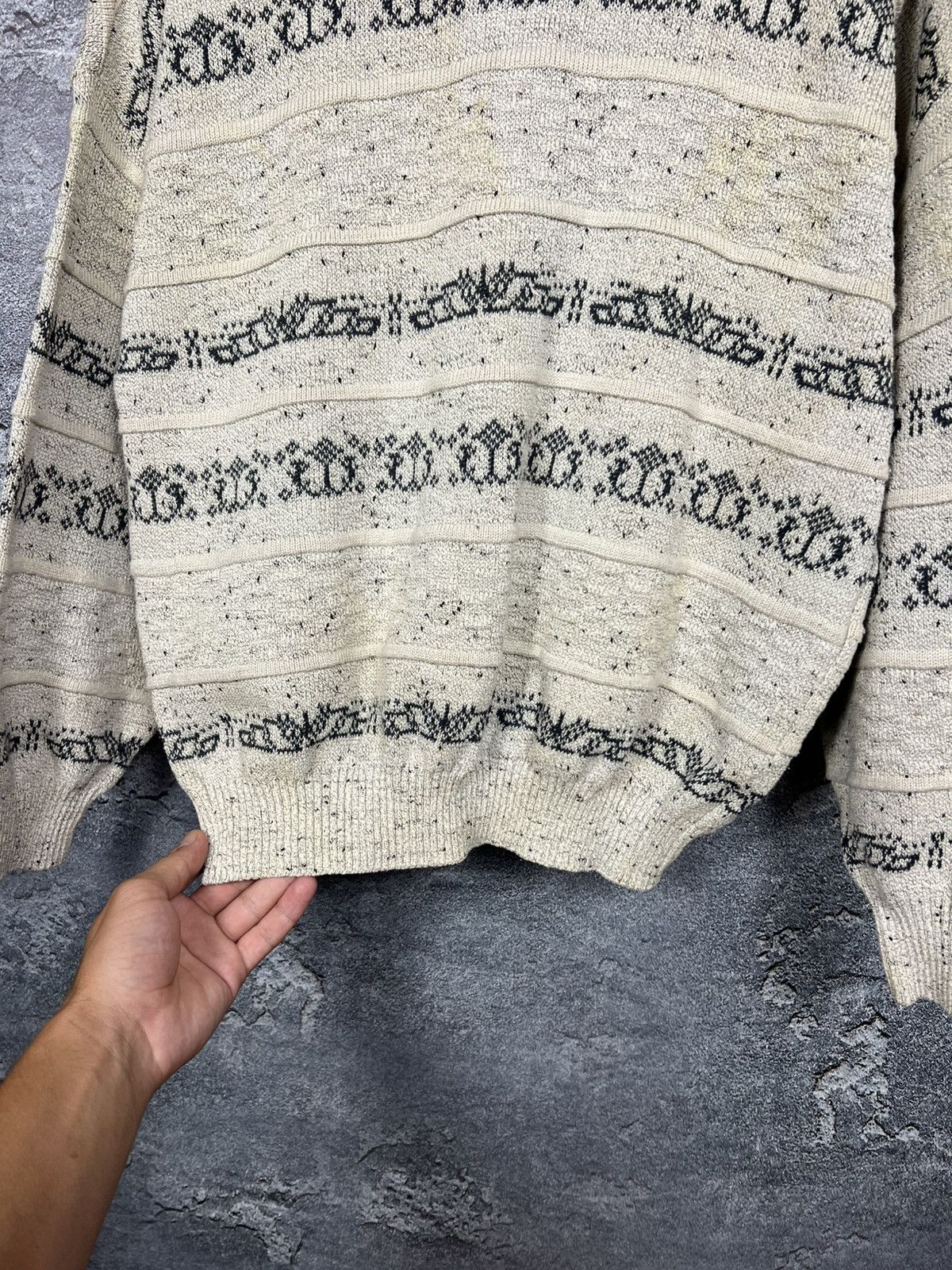 Yves Saint Laurent Vintage Yves Saint Laurent Textured Oversized Sweater Size US M / EU 48-50 / 2 - 15 Thumbnail