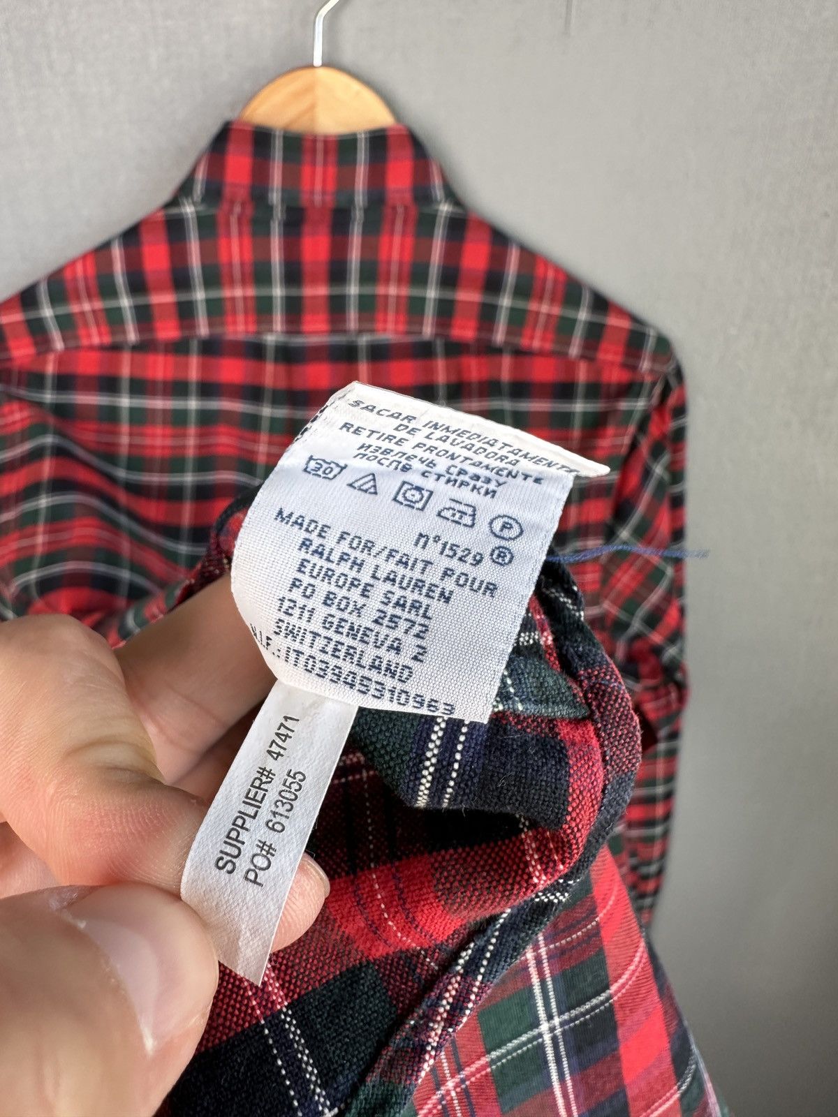 Polo Ralph Lauren POLO RALPH LAUREN Red Green Check Button Up Shirt Size US XS / EU 42 / 0 - 12 Thumbnail