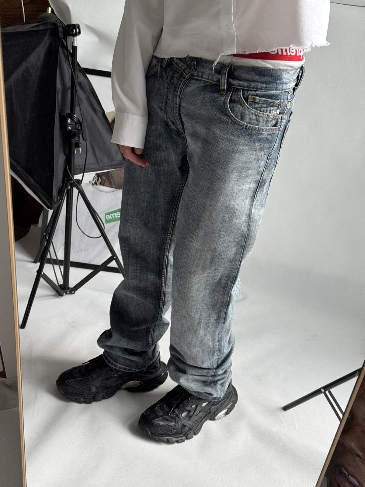 Diesel Vintage Diesel Jeans Dirty Pants faded crash denim distresse Size US 32 / EU 48 - 14 Thumbnail