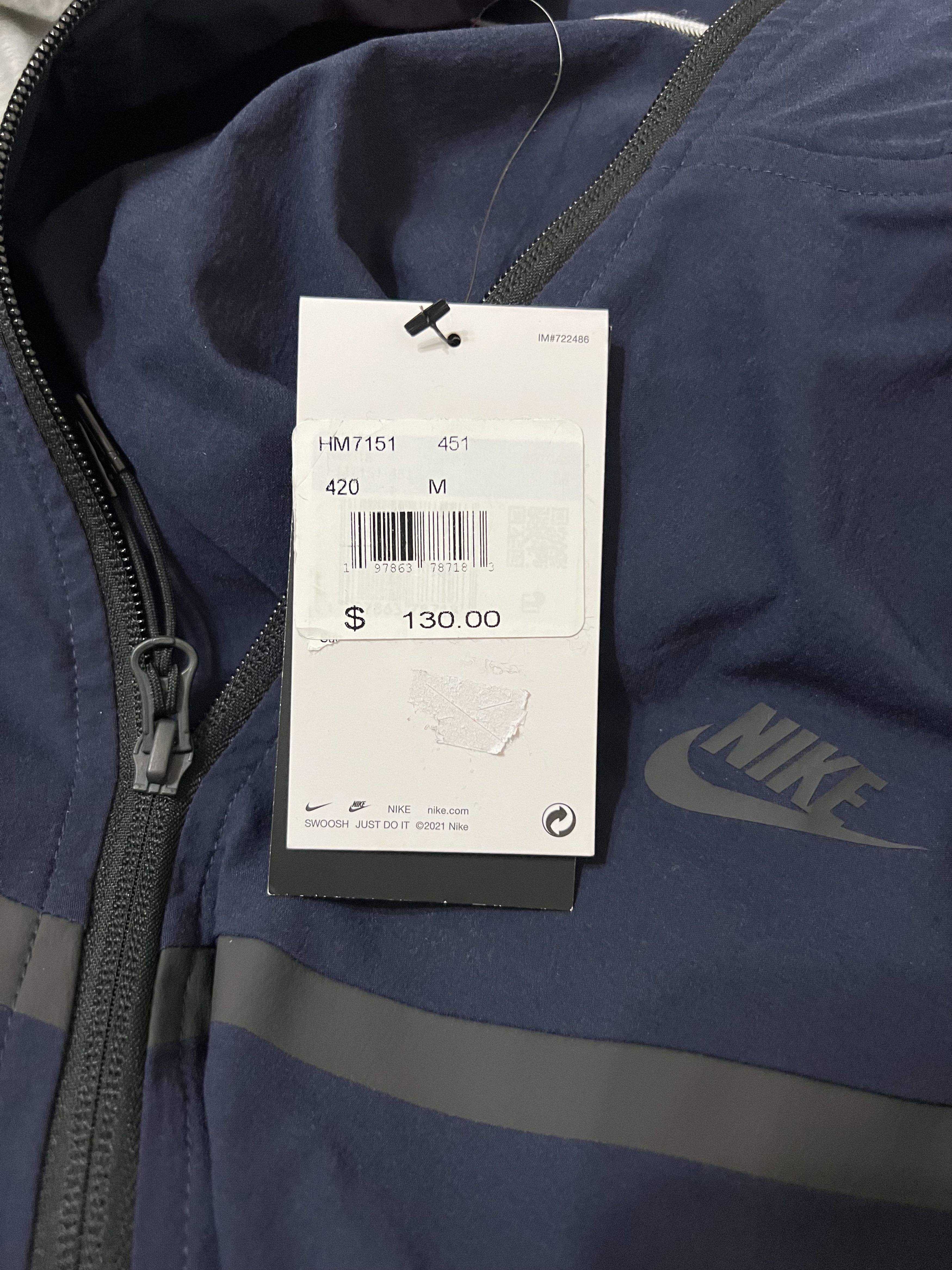 Nike Nike Tech Windrunner Woven Full-Zip Jacket Obsidian Size M Size US M / EU 48-50 / 2 - 5 Thumbnail