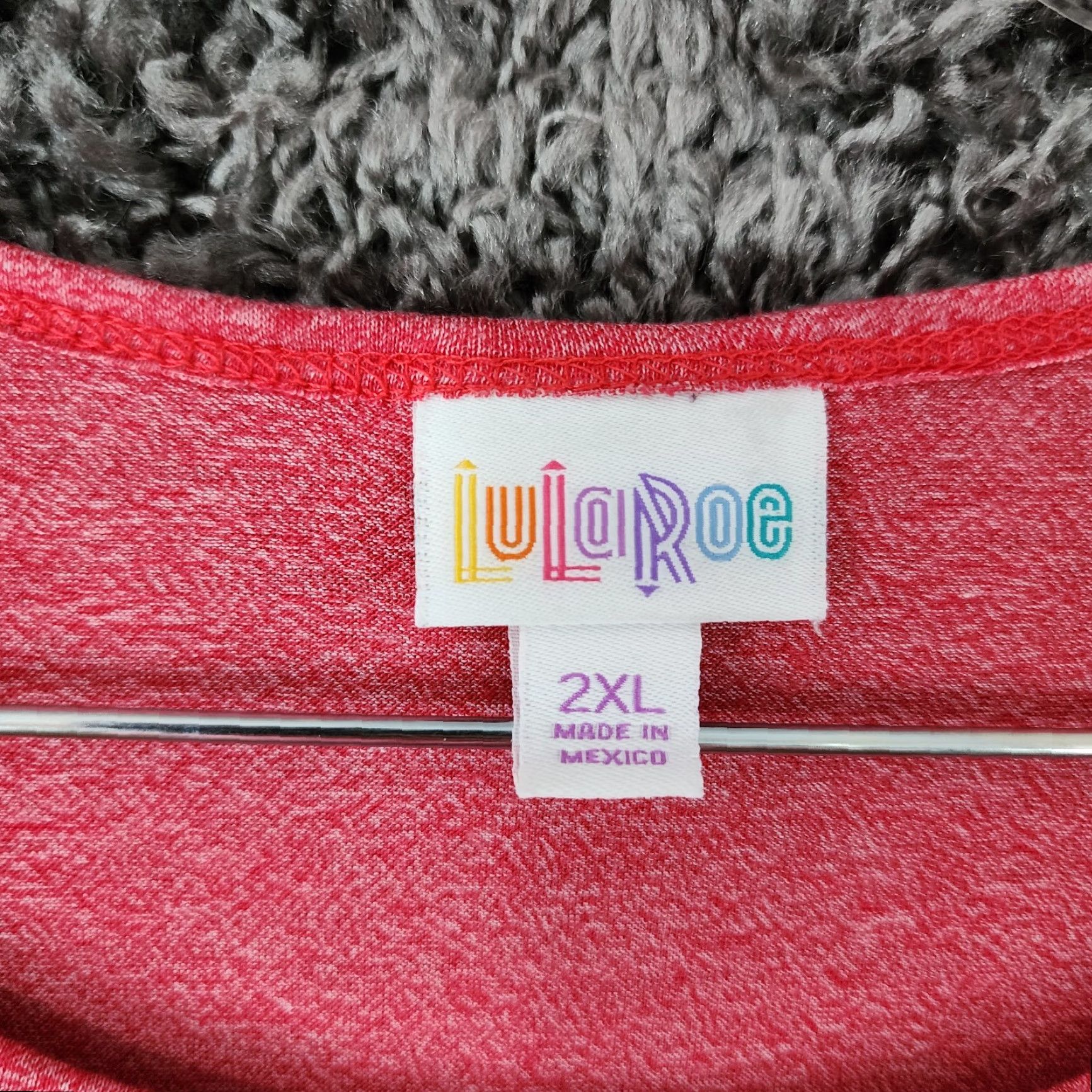 Vintage LULaRoe T-Shirt Women's Heathered Pink Short Sleeve Size 2XL Adult Pink Tee Ladies Short Sleeve 2XL Size 40" / US 18 - 4 Thumbnail