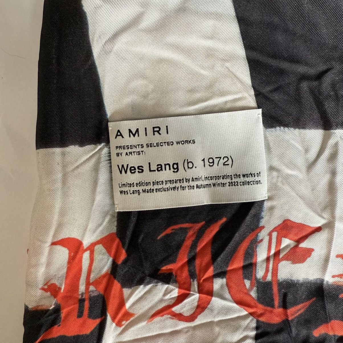 Amiri Amiri x Wes Lang Skull Silk Bowling Shirt Size US XL / EU 56 / 4 - 6 Thumbnail