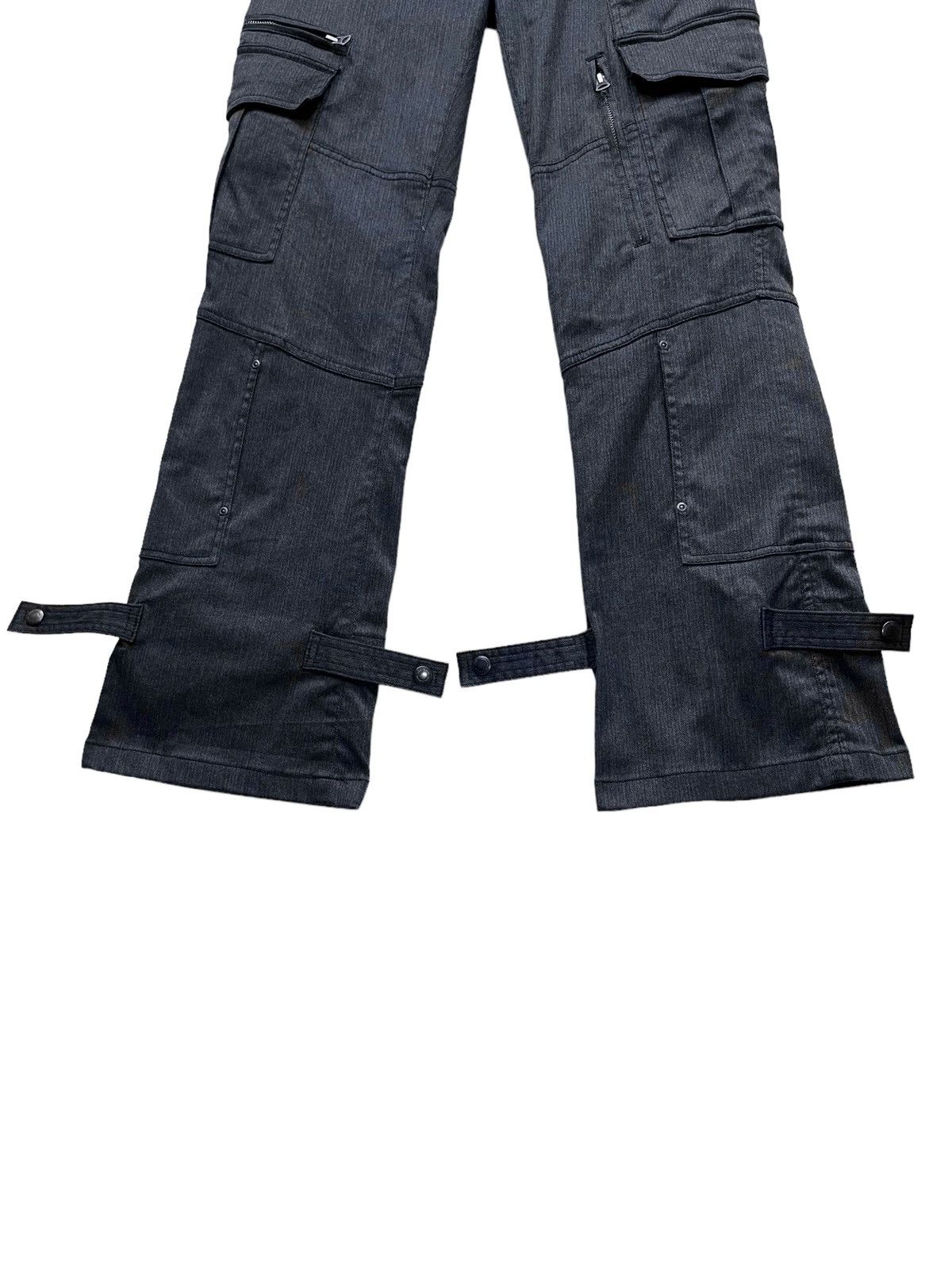 Tete Homme FYE🔥 90’s TETE HOMME Multipocket Bondage Flare Cargo Size US 30 / EU 46 - 9 Thumbnail