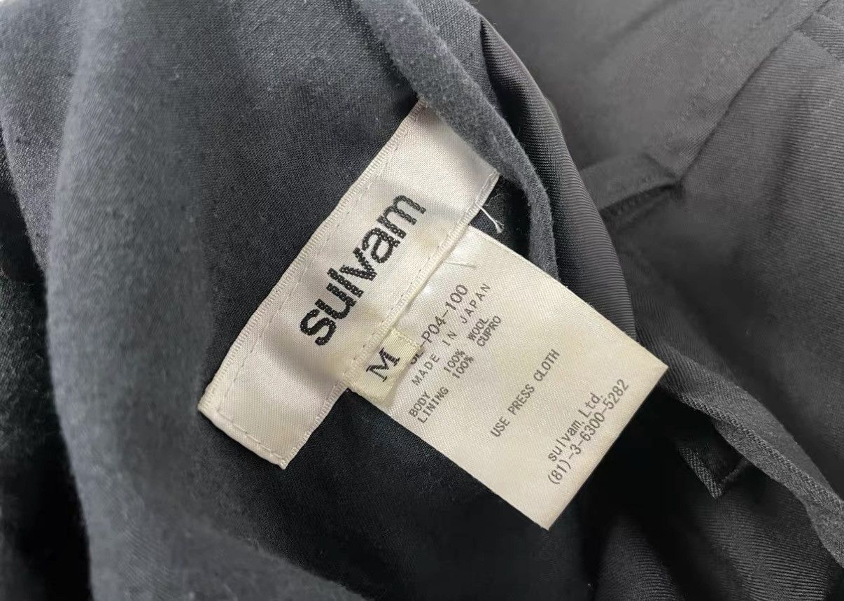 Sulvam Sulvam Wool Trousers Zip Detail Wool Suit Pants J31 Size US 34 / EU 50 - 5 Thumbnail