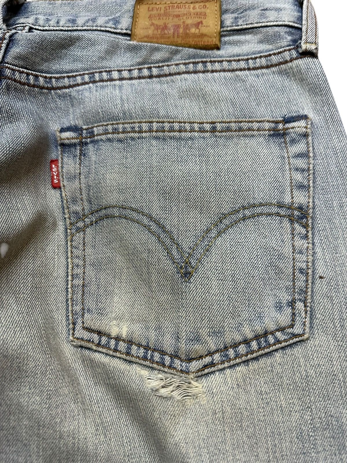 Levi's Vintage Clothing Vintage Levi’s 503 Mudwash Ripped Distressed Denim Size US 34 / EU 50 - 7 Thumbnail