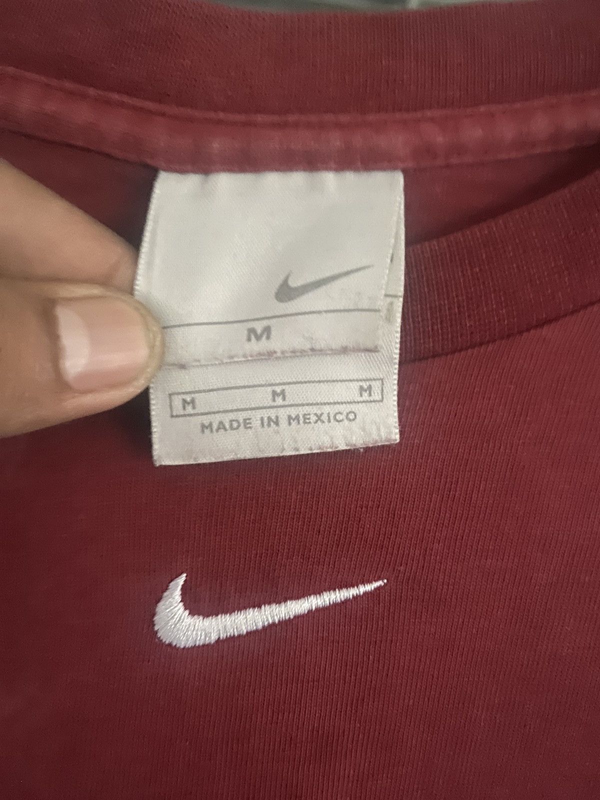 Nike × Vintage Center Swoosh Longsleeve Size US M / EU 48-50 / 2 - 3 Thumbnail