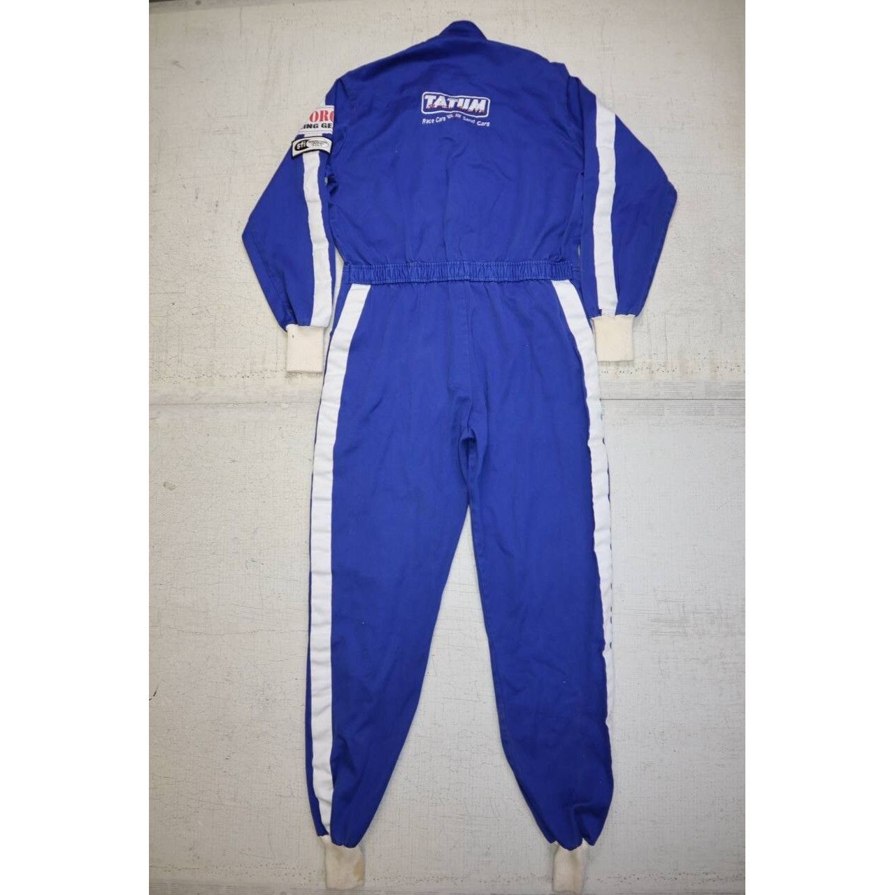Vintage G-Force Racing Suit Coveralls Tatum Sand Cars Blue Size L Size US 36 / EU 52 - 2 Thumbnail