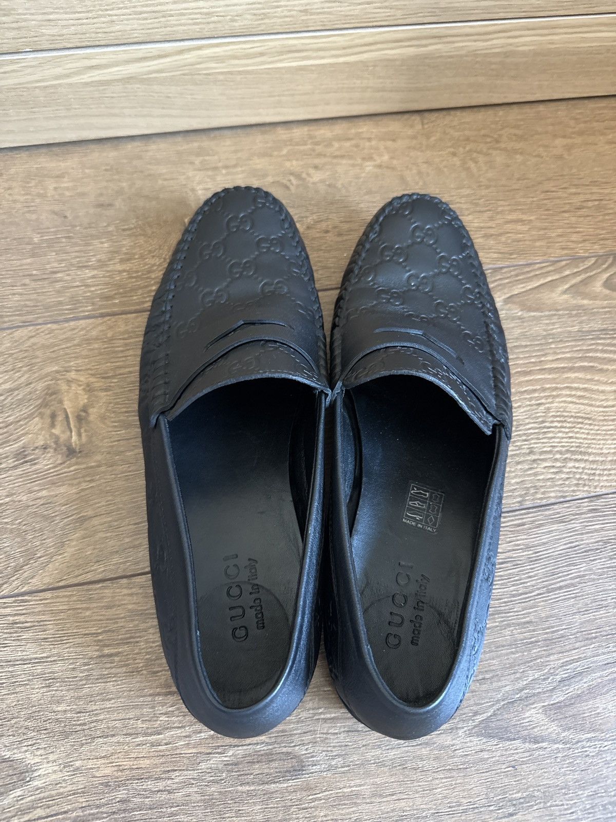 Gucci Gucci GG Embossed Leather Loafers US 10.5 (UK 9.5 – Black Size US 10.5 / EU 43-44 - 3 Thumbnail