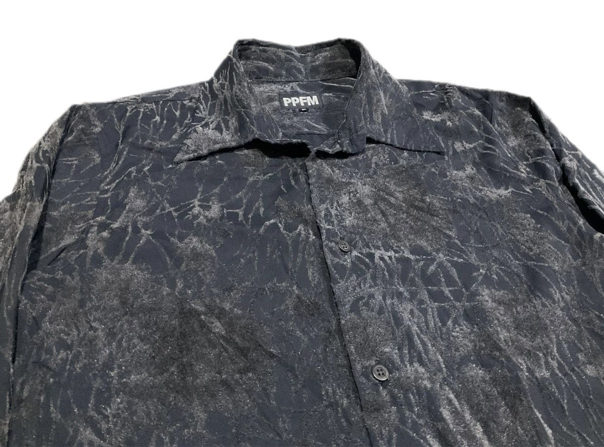 Hysteric Glamour × If Six Was Nine × Japanese Brand 🔥Sick Y2K PPFM Crinkled Velvet Shirt Size US S / EU 44-46 / 1 - 3 Thumbnail