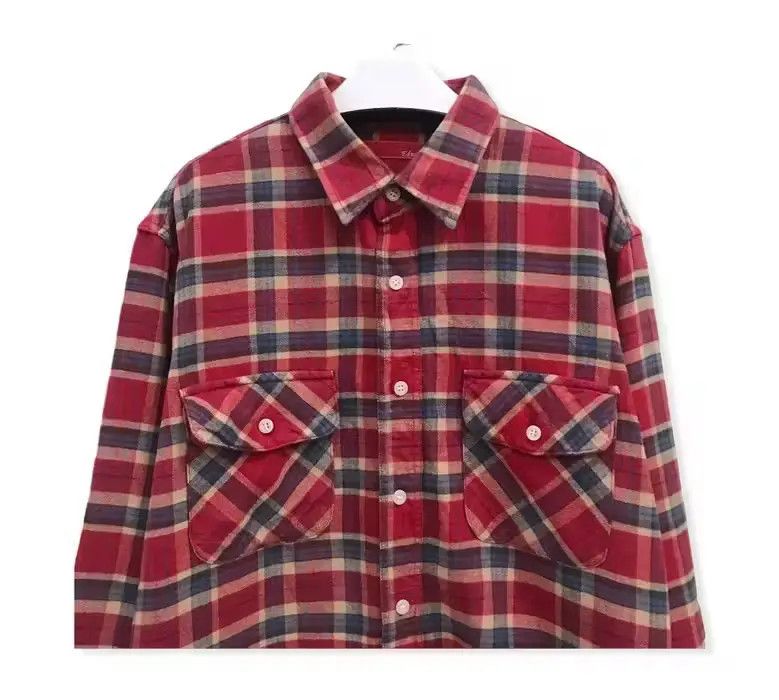 Edwin Japanese Brand Edwin MultiPocket Plaid Tartan Shirt Flannel Size US XL / EU 56 / 4 - 2 Thumbnail