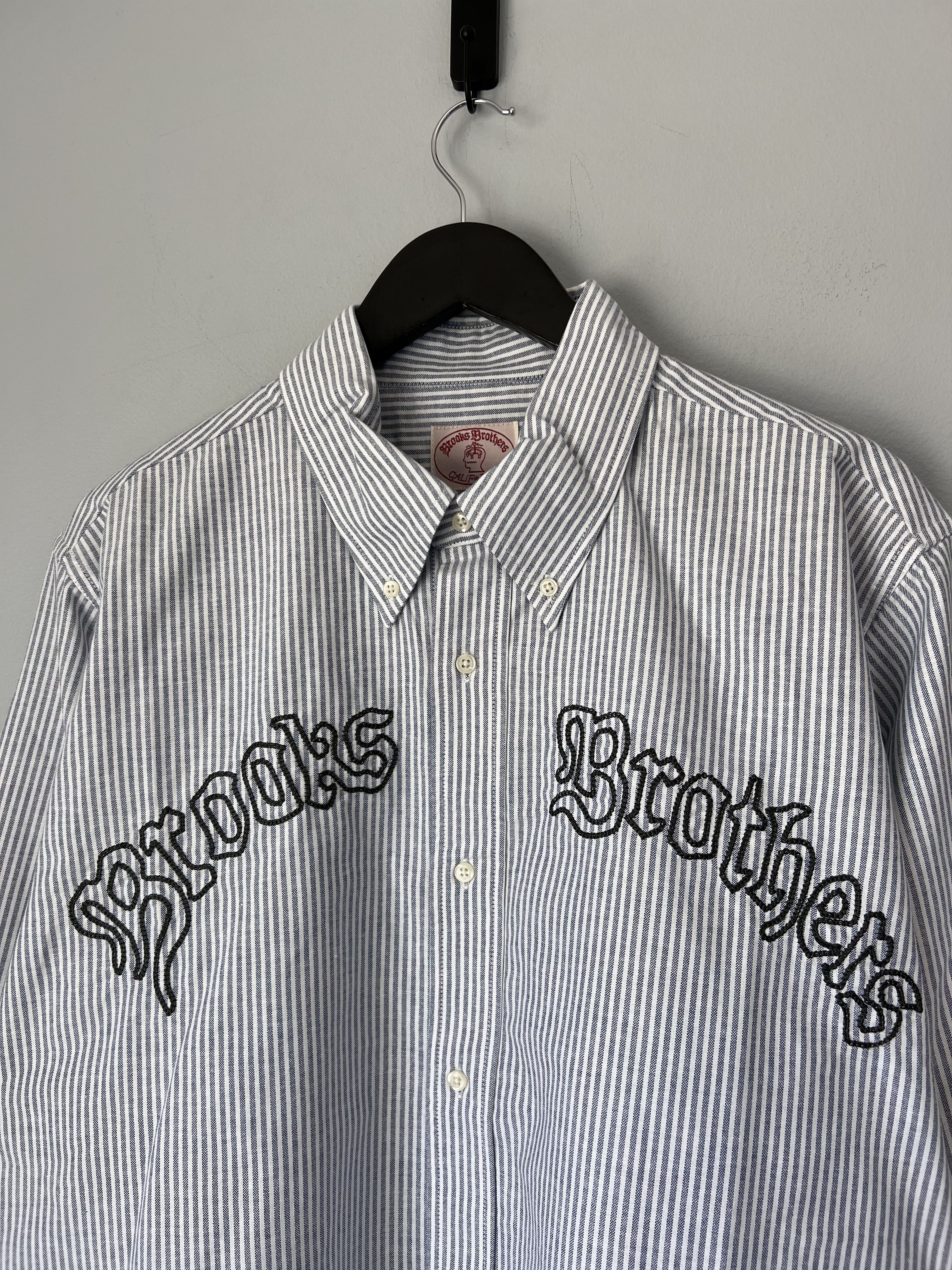 Brain Dead Brain Dead Brooks Brothers Striped Oxford Button Up Size US XL / EU 56 / 4 - 2 Thumbnail