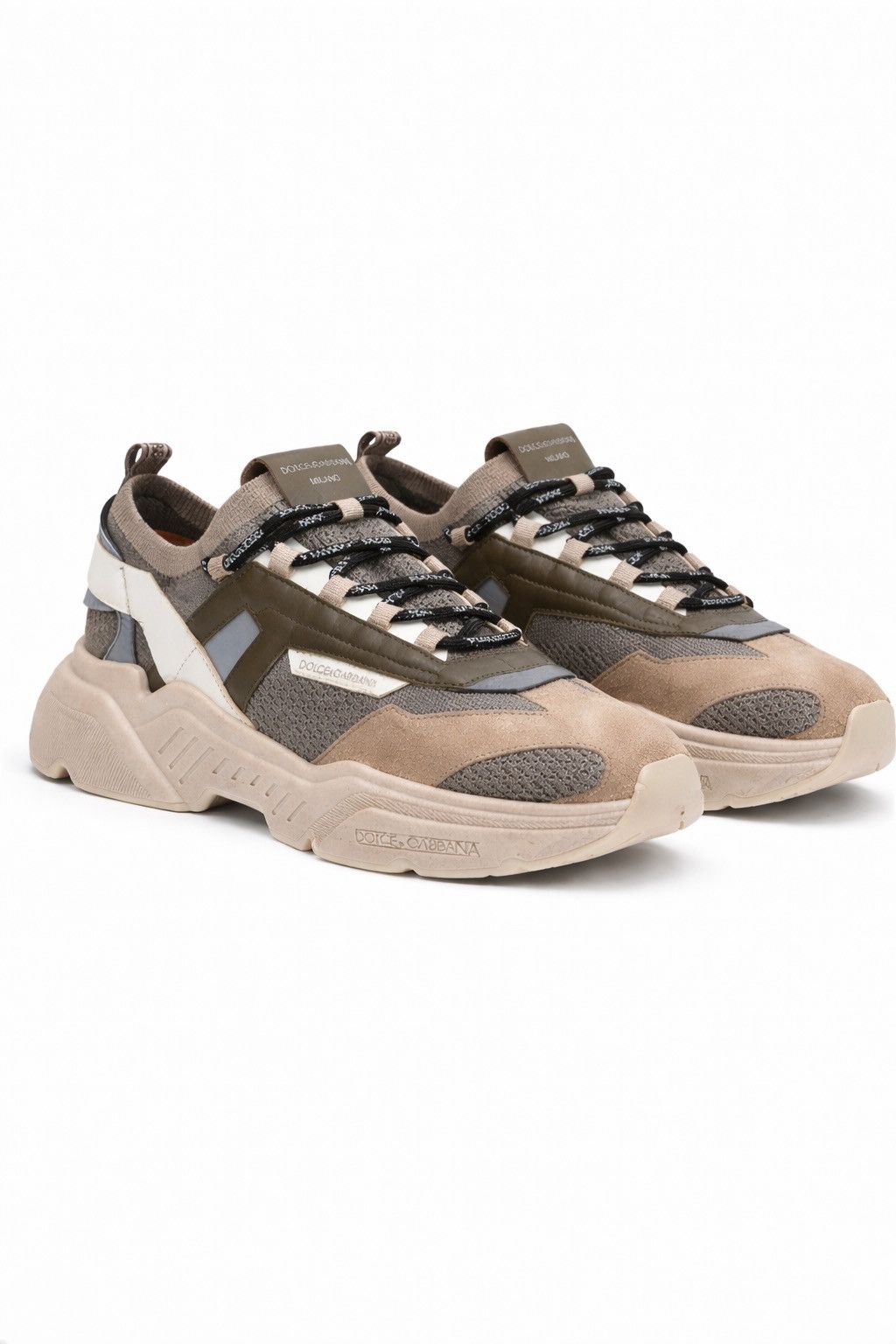 Dolce & Gabbana Dolce & Gabbana Daymaster Beige sneakers Suede Size US 10.5 / EU 43-44 - 1 Thumbnail