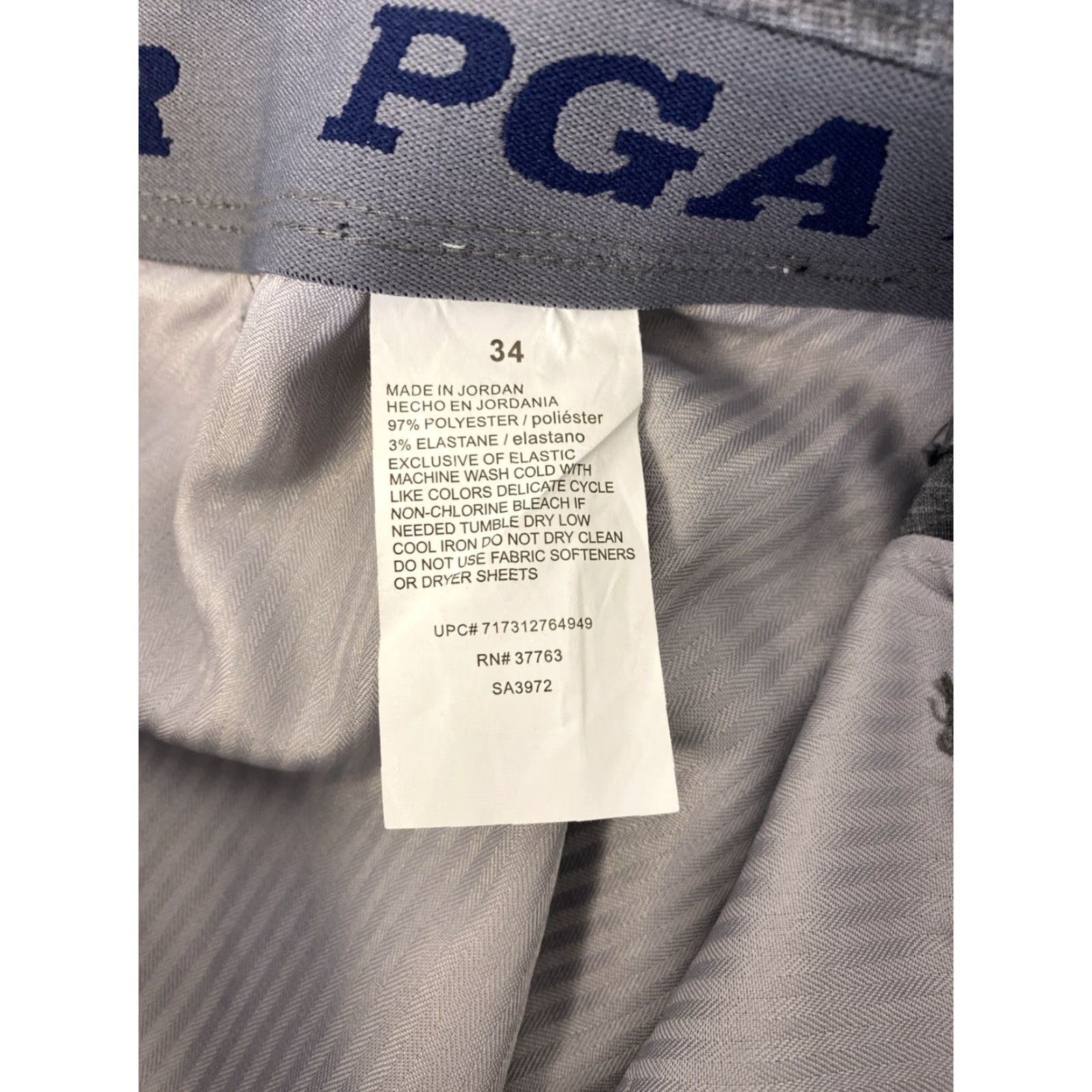 PGA Tour PGA TOUR Mens Golf Shorts Active Waistband Stretch Gray 34 Adult Regular Size US 34 / EU 50 - 8 Thumbnail