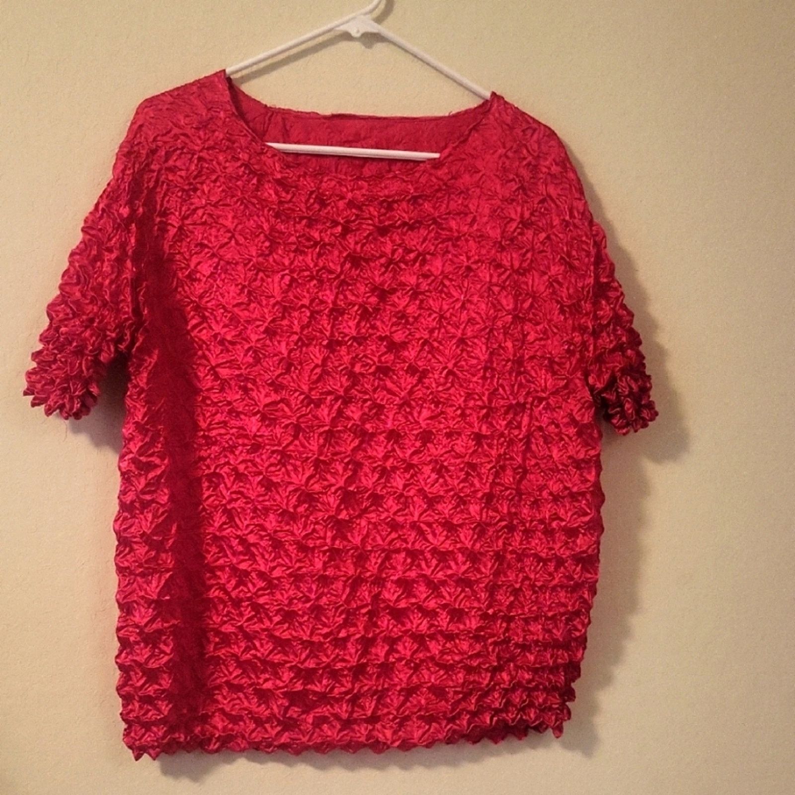 Other Vintage Y2K 90's Style Pink Popcorn/Bubble Shirt Size M / US 6-8 / IT 42-44 - 2 Thumbnail