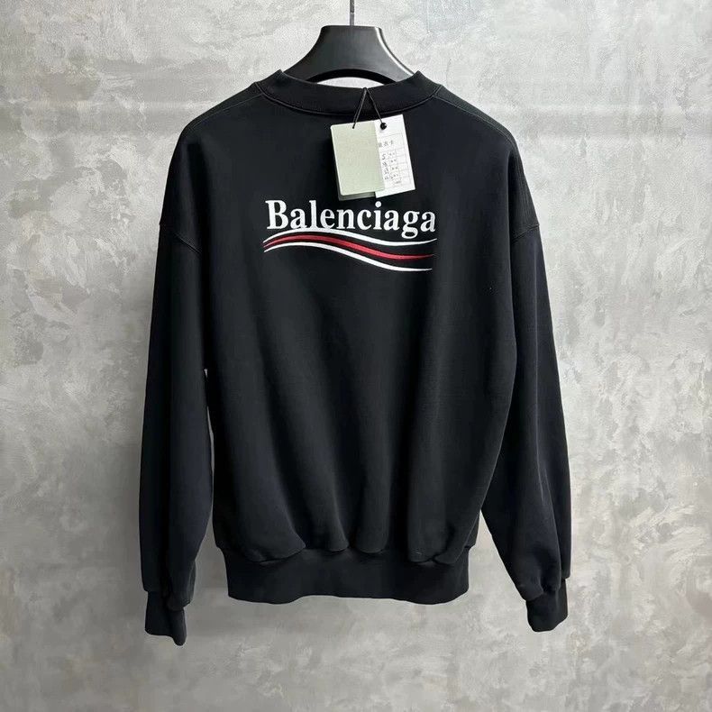 Balenciaga Balenciaga Black Embroidered Balenciaga Logo Sweatshirt-25 Size US S / EU 44-46 / 1 - 2 Thumbnail