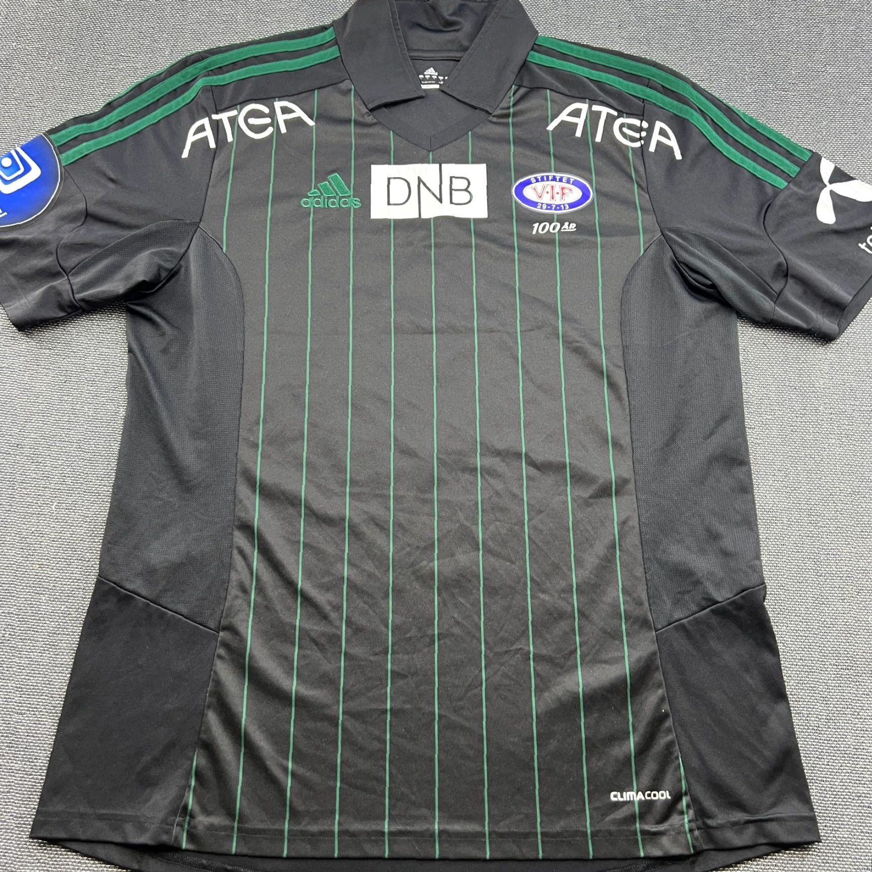 Adidas adidas Valerenga 2013 2014 Third Jan Lecjaks Mens Football Jersey L Black T-Shirt Sports Football Mens Size US L / EU 52-54 / 3 - 3 Thumbnail