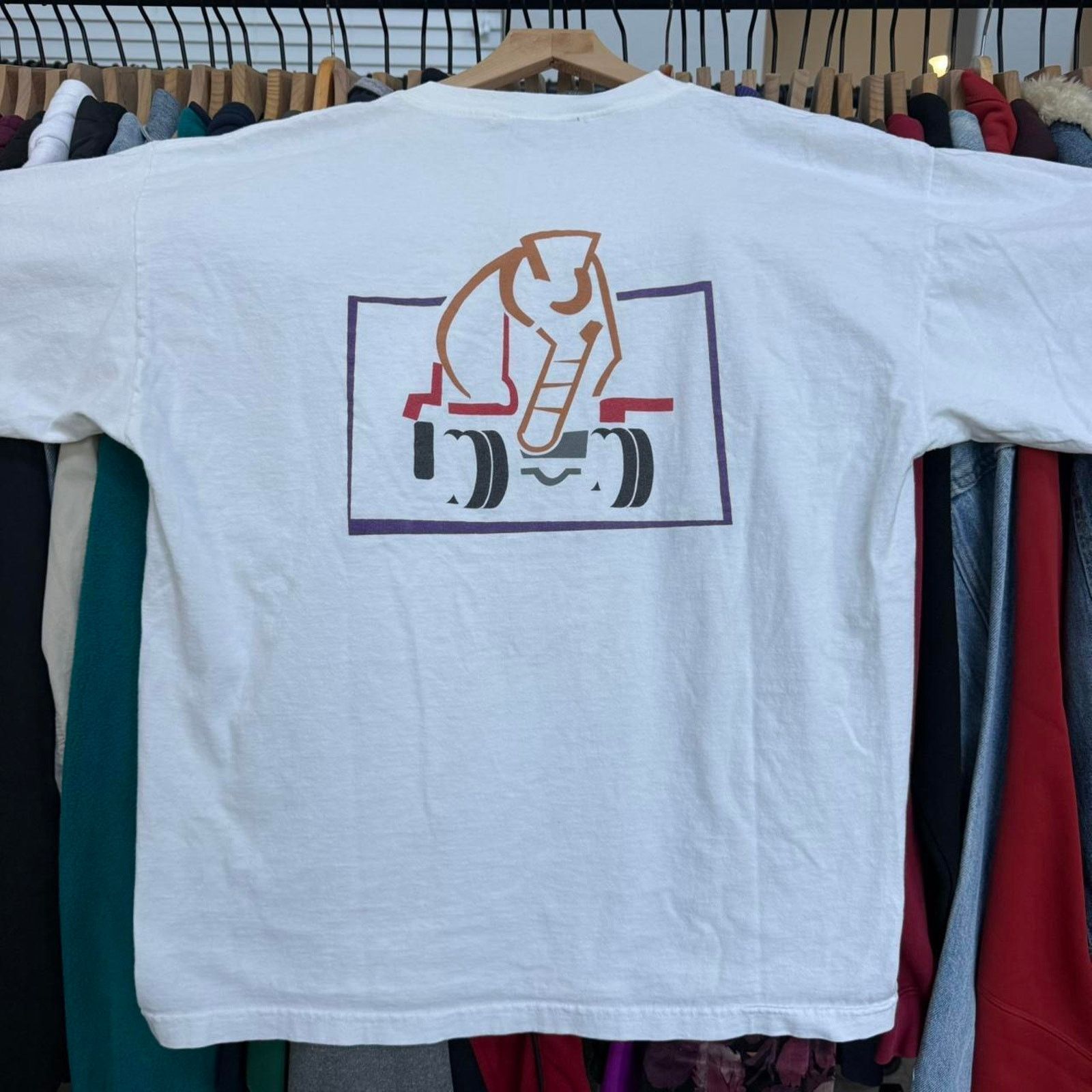 Other Vintage 90s Cement Truck Art Tee With Front and Back Graphic Size US XL / EU 56 / 4 - 6 Thumbnail