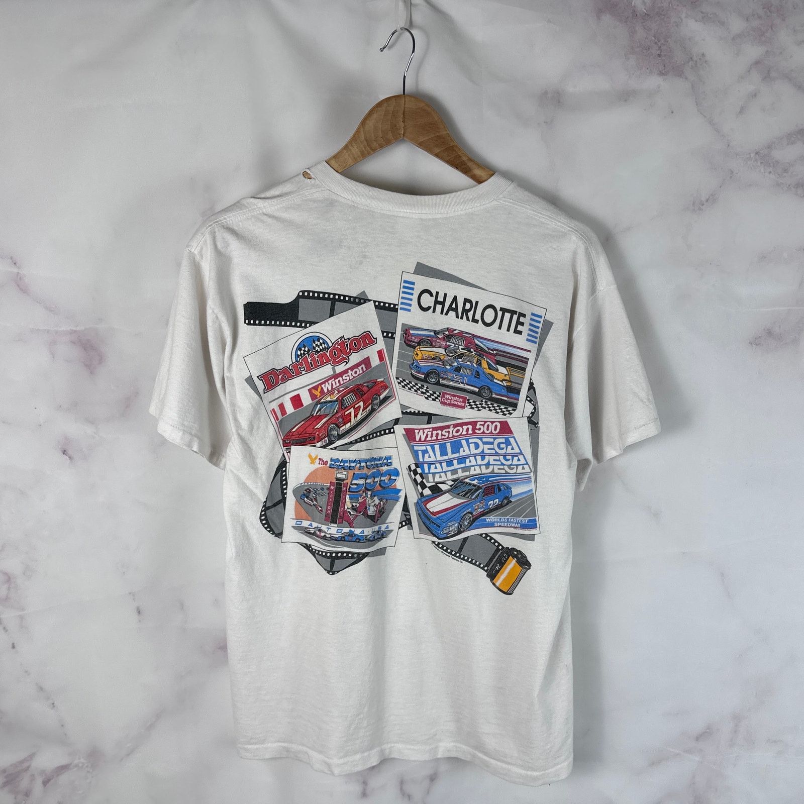 NASCAR Vintage 80s Winston Million NASCAR Graphic Tee Size US L / EU 52-54 / 3 - 6 Thumbnail