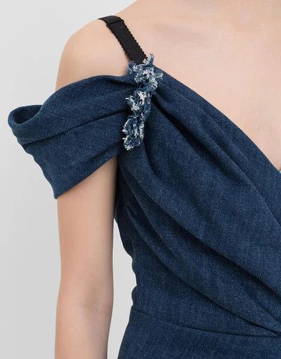 Dolce & Gabbana o1y0825 Denim Mini Dress in Blue Size XS / US 0-2 / IT 36-38 - 4 Thumbnail