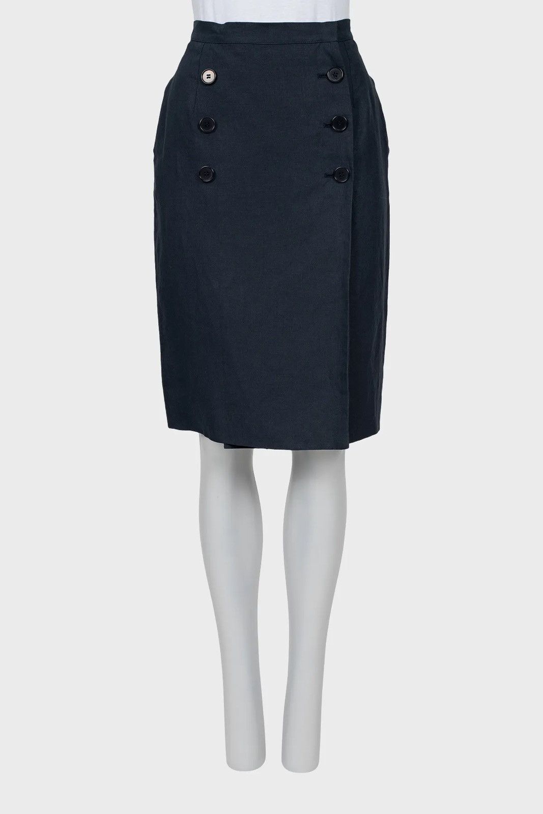 Yves Saint Laurent Lienen vintage skirt yves saint laurent vacation Size 30" / US 8 / IT 44 - 1 Thumbnail