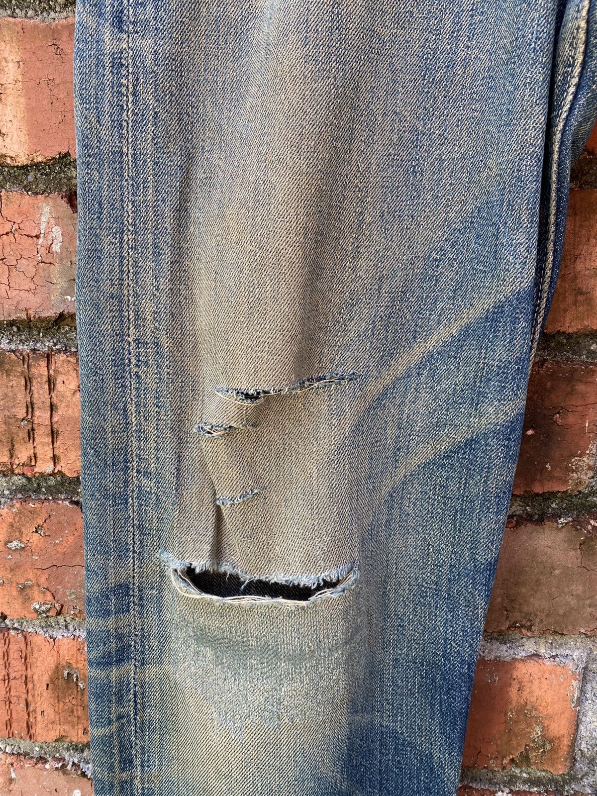 Sugar Cane × Toyo Enterprises W32x29.5 Joe MCCoy redline distressed denime Size US 32 / EU 48 - 6 Thumbnail